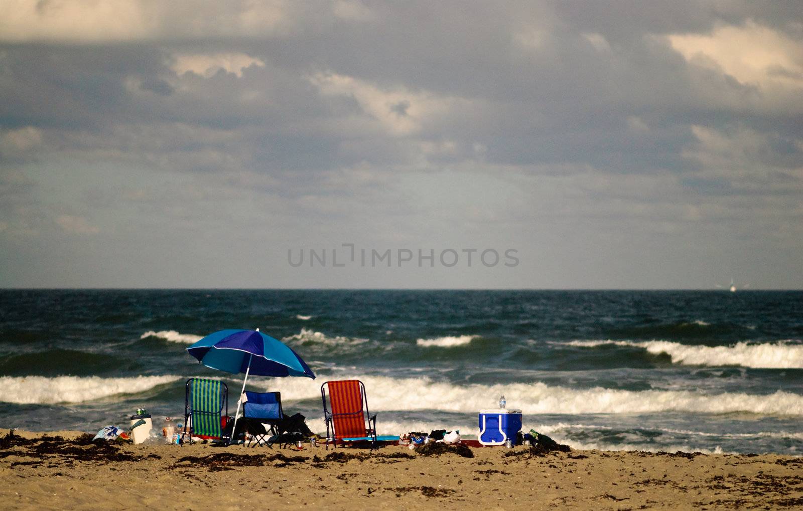 Pictures of family outing on beach in florida