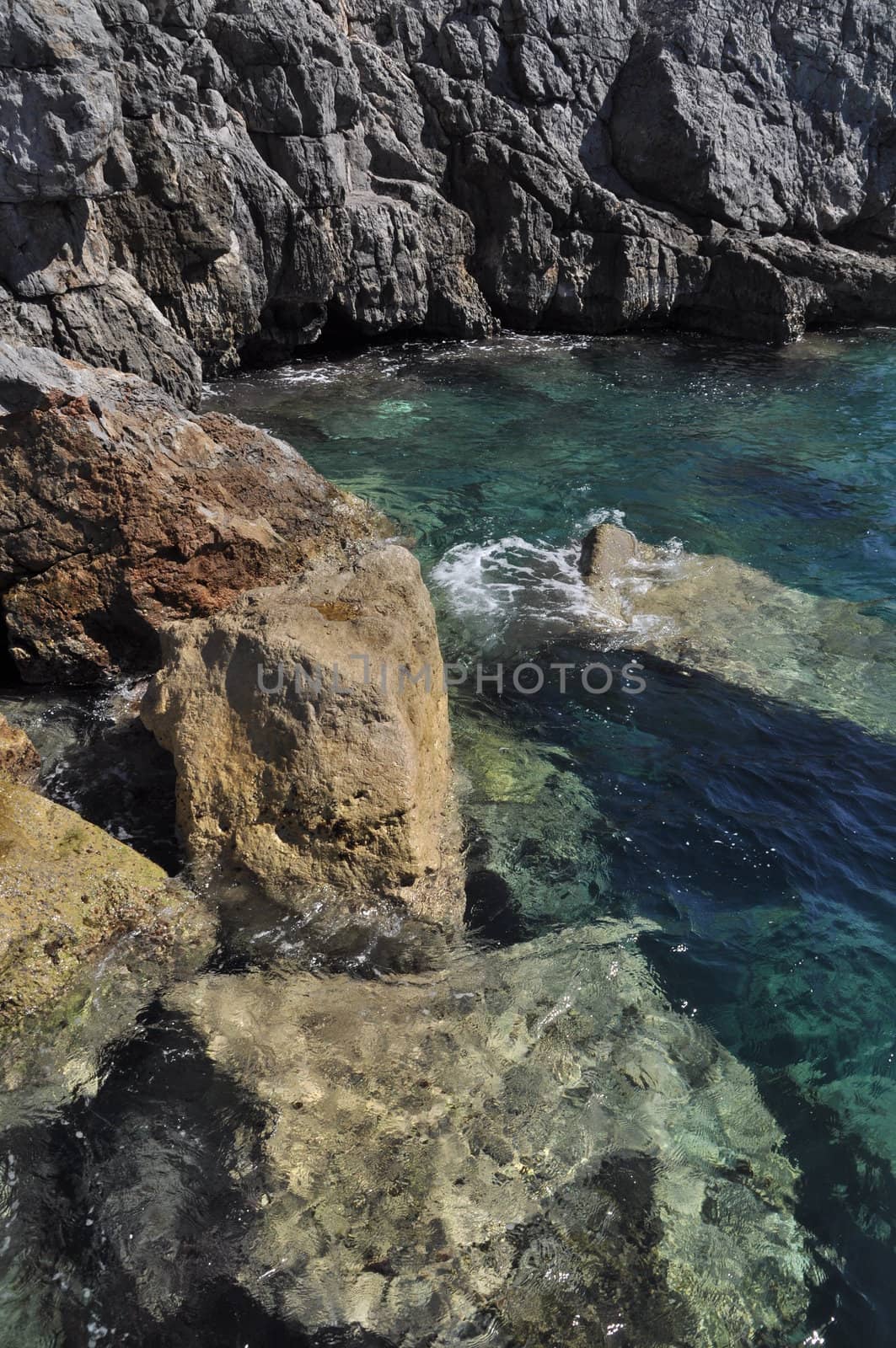 gorgeous seascape on a desert island in Greece