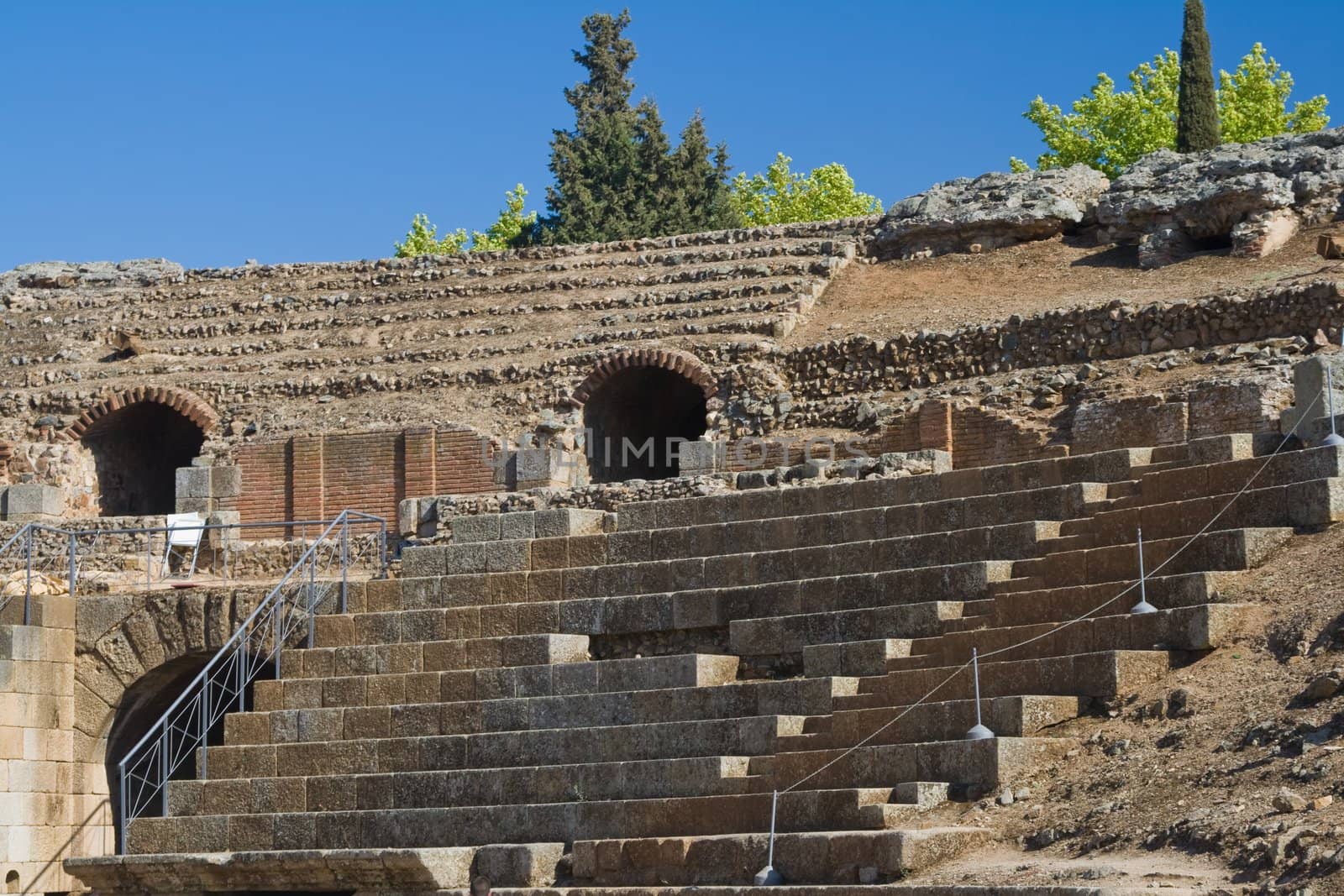 Wonderful Roman amphitheater of the city that was the capital city of the province of Lusitania