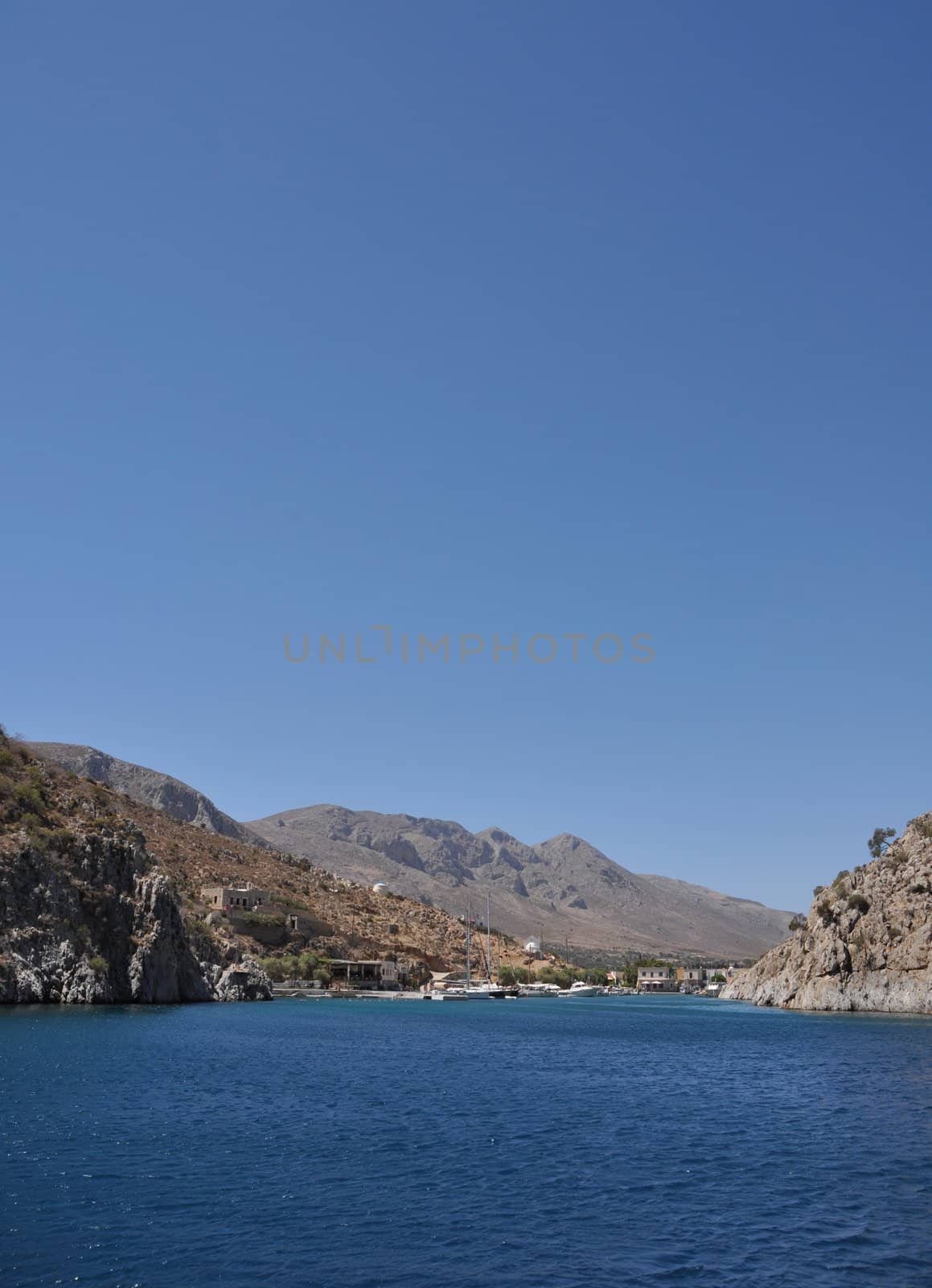 idyllic entrance of Kalymnos island, Greece