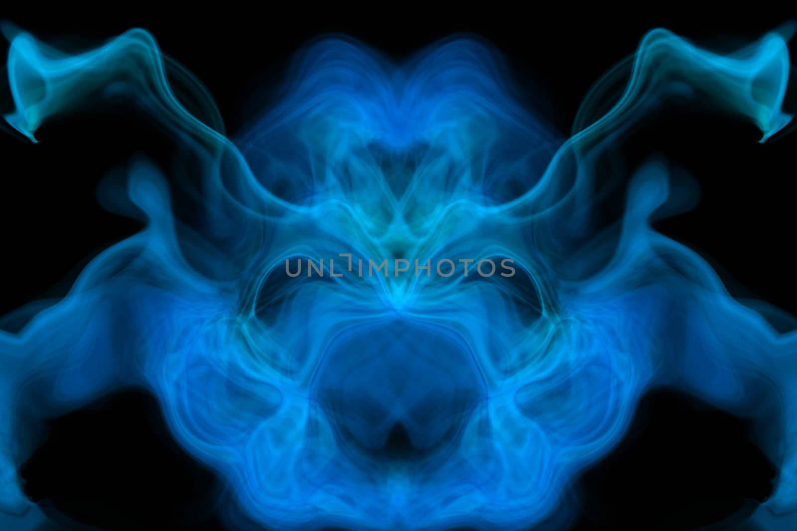 Smoke in the form of the stranger