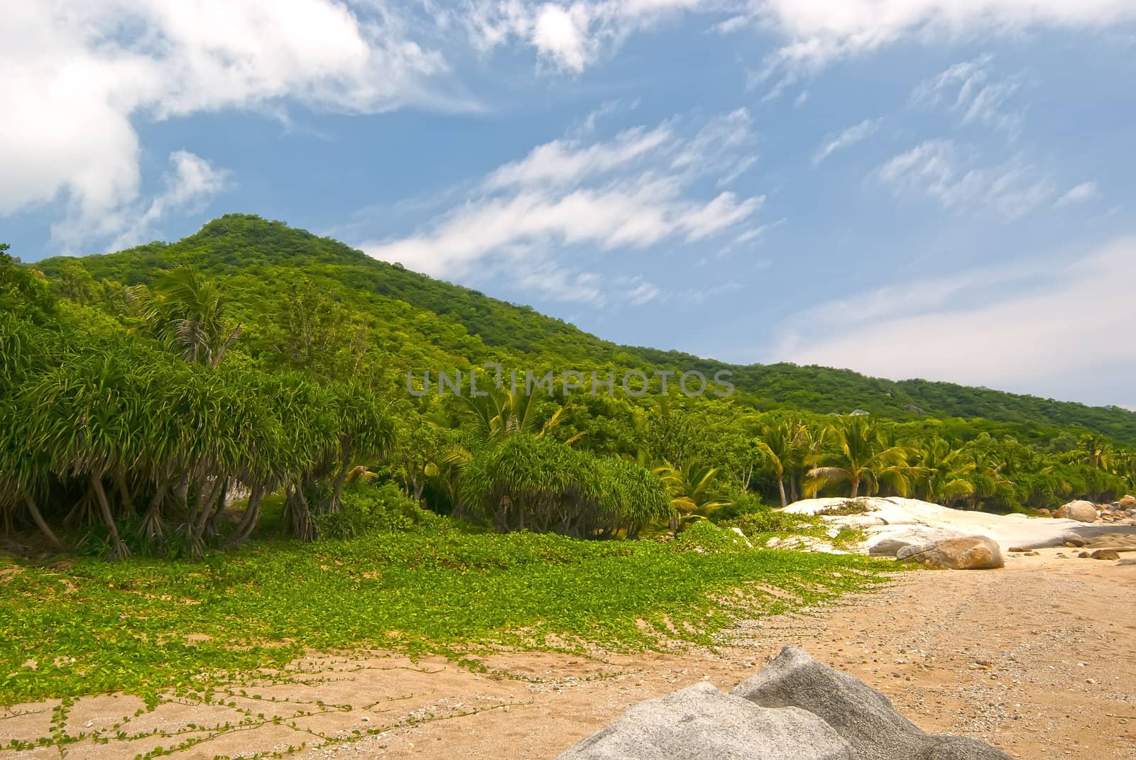 Tropical beach scenery, taken in Hainan Island, China