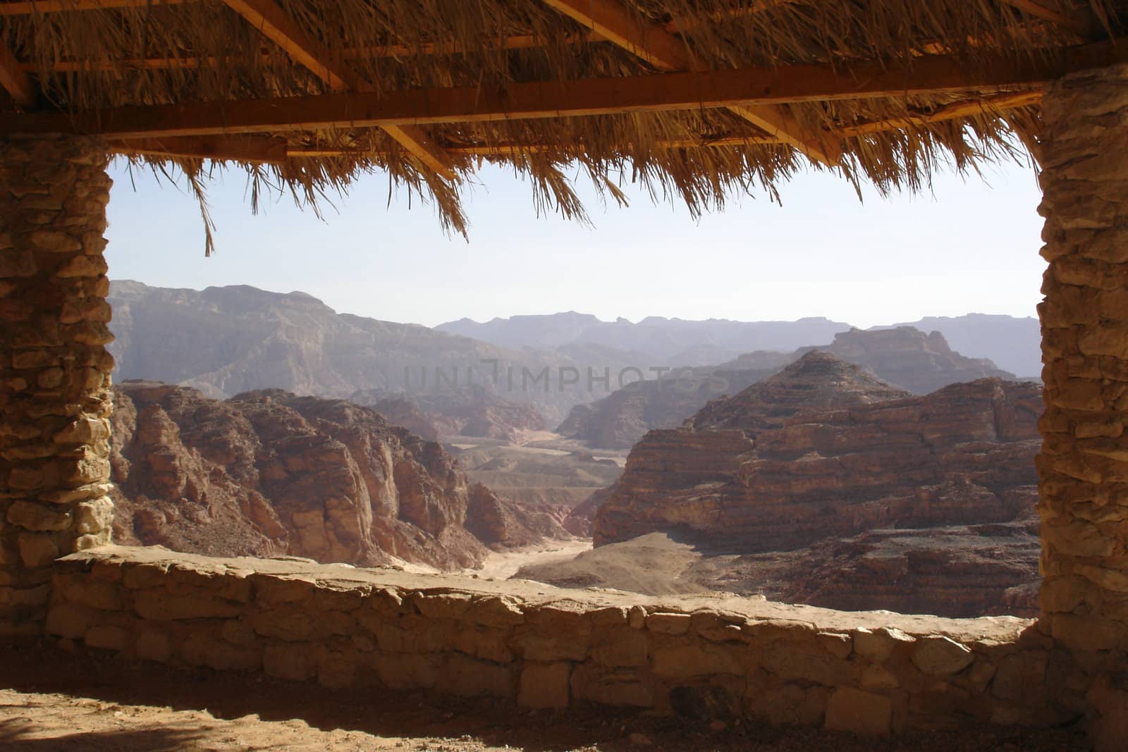 Color canyon in Egypt                               