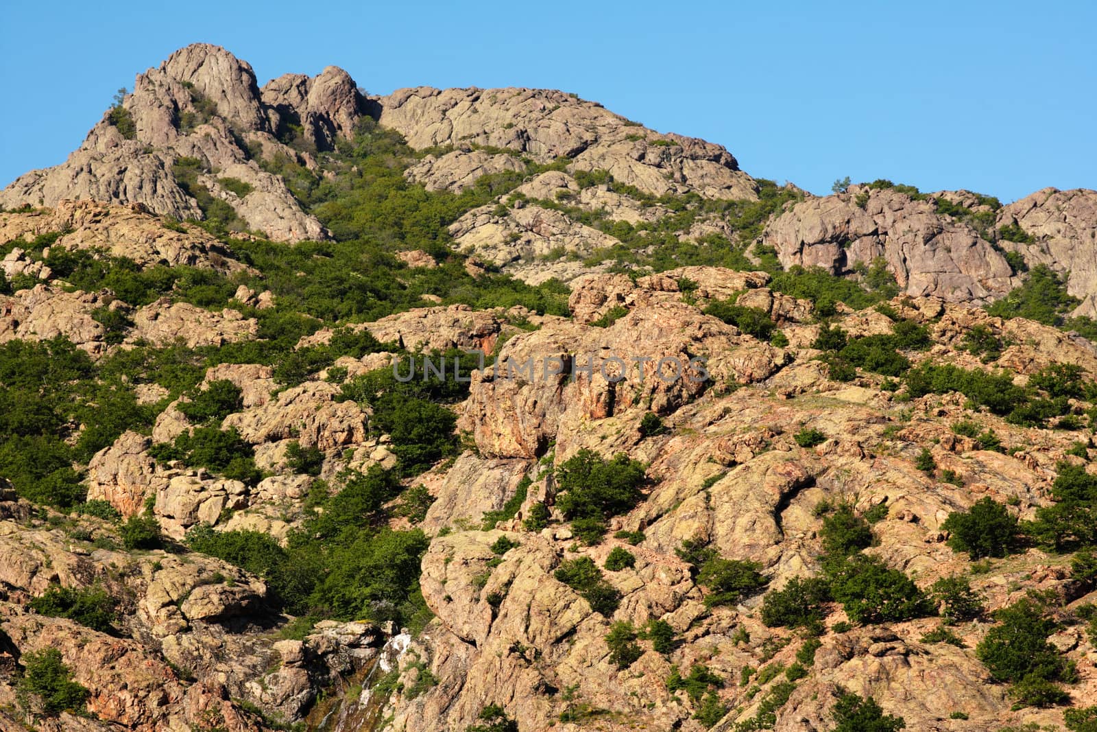 The rocky top of the Sinite kamani mountains, Bulgaria