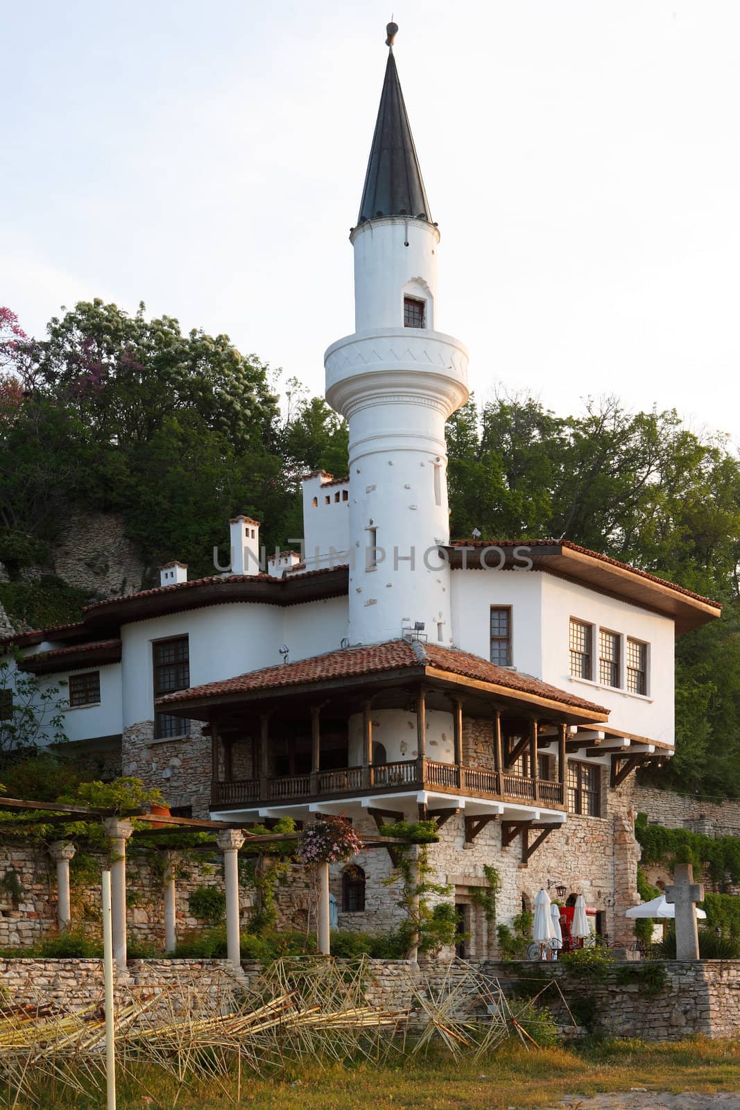 Balchik palace with the minaret tower, Bulgaria