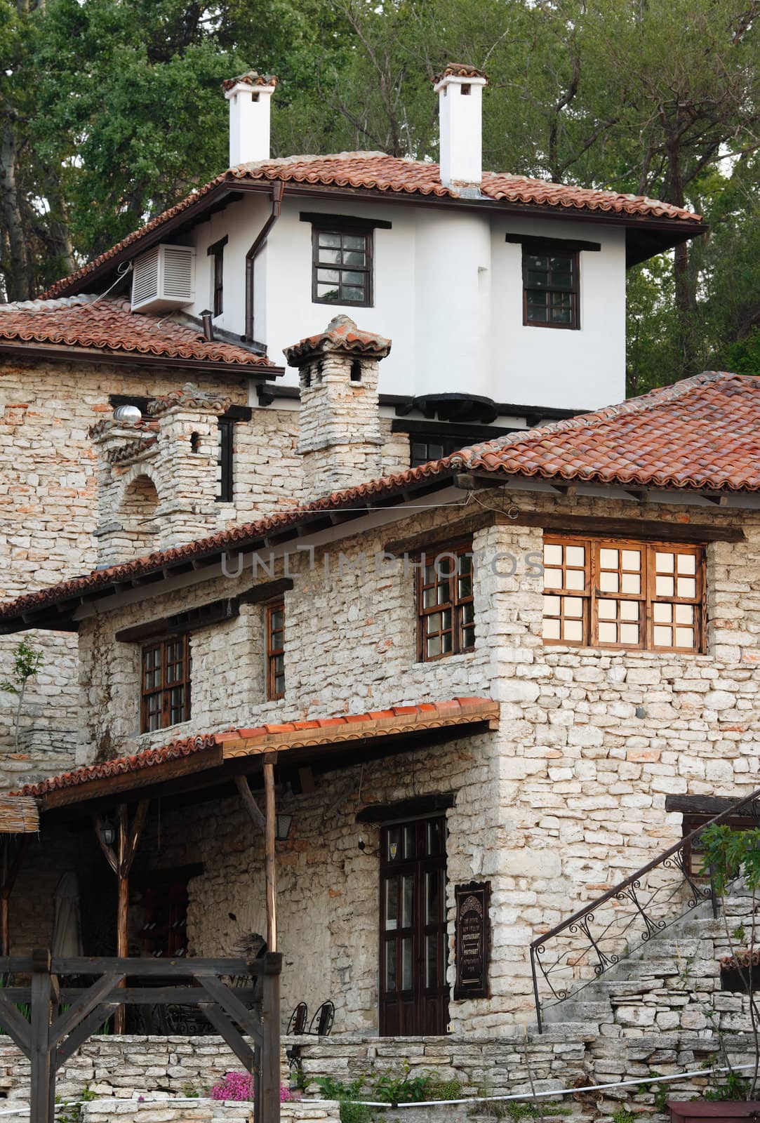 Ancient architecture houses in Balchik
