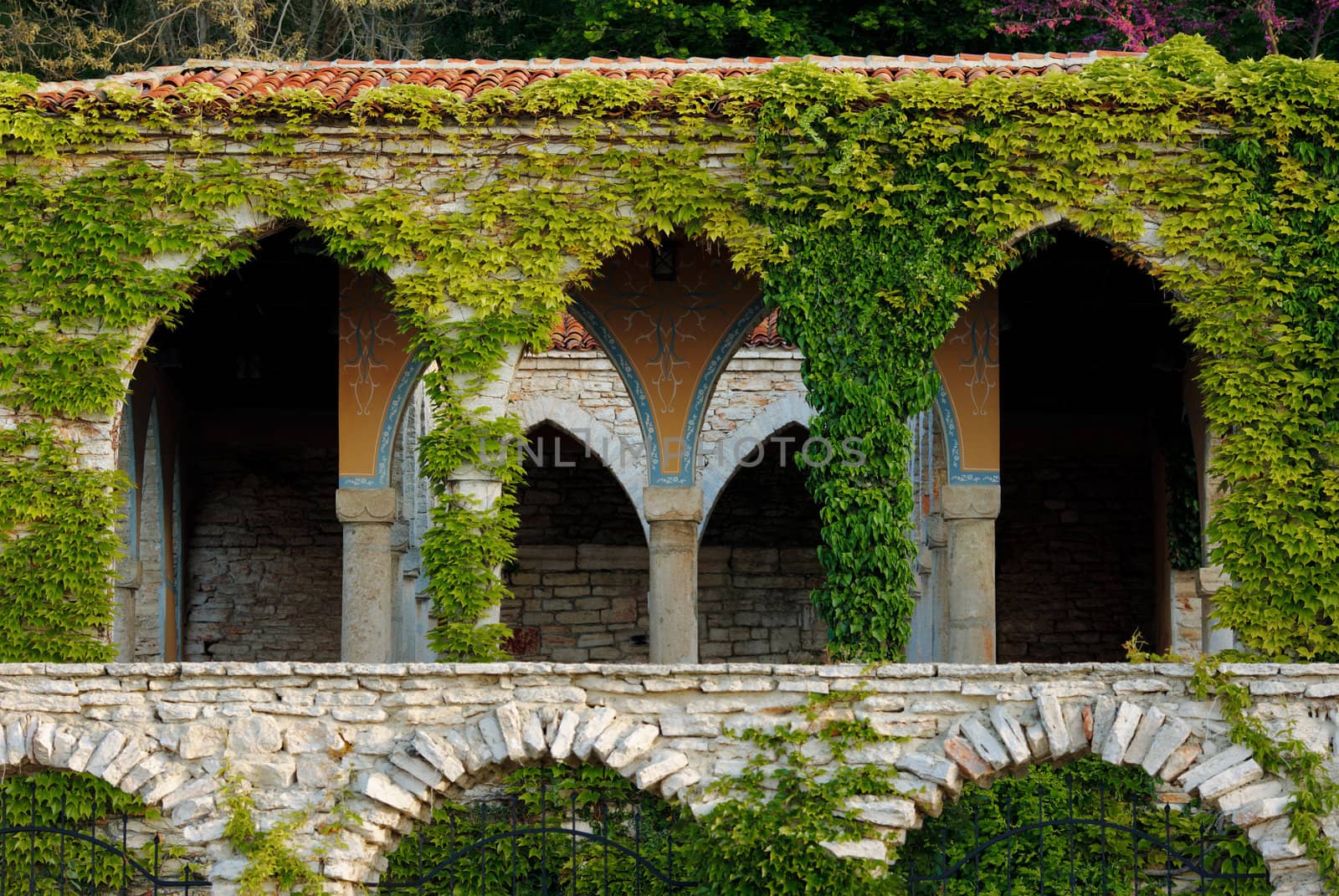 Roman bath in the yard of Balchik palace