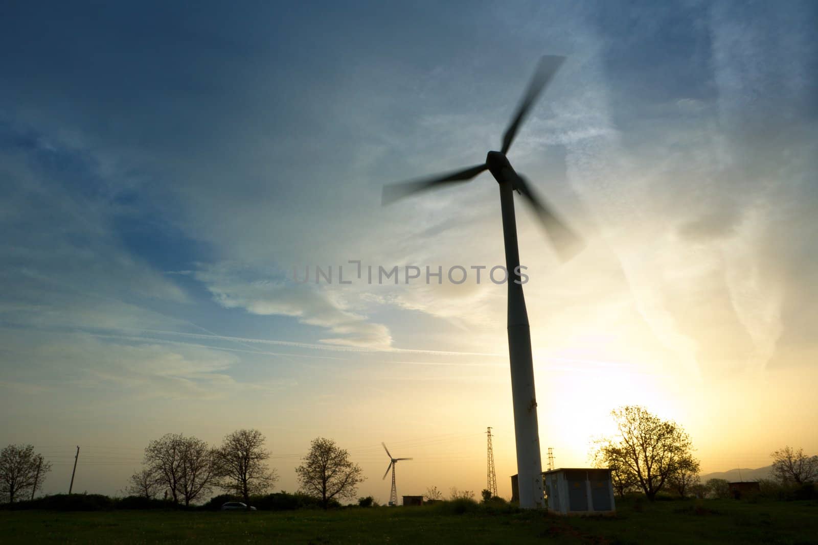 Windmill Farm Electric Power Generation