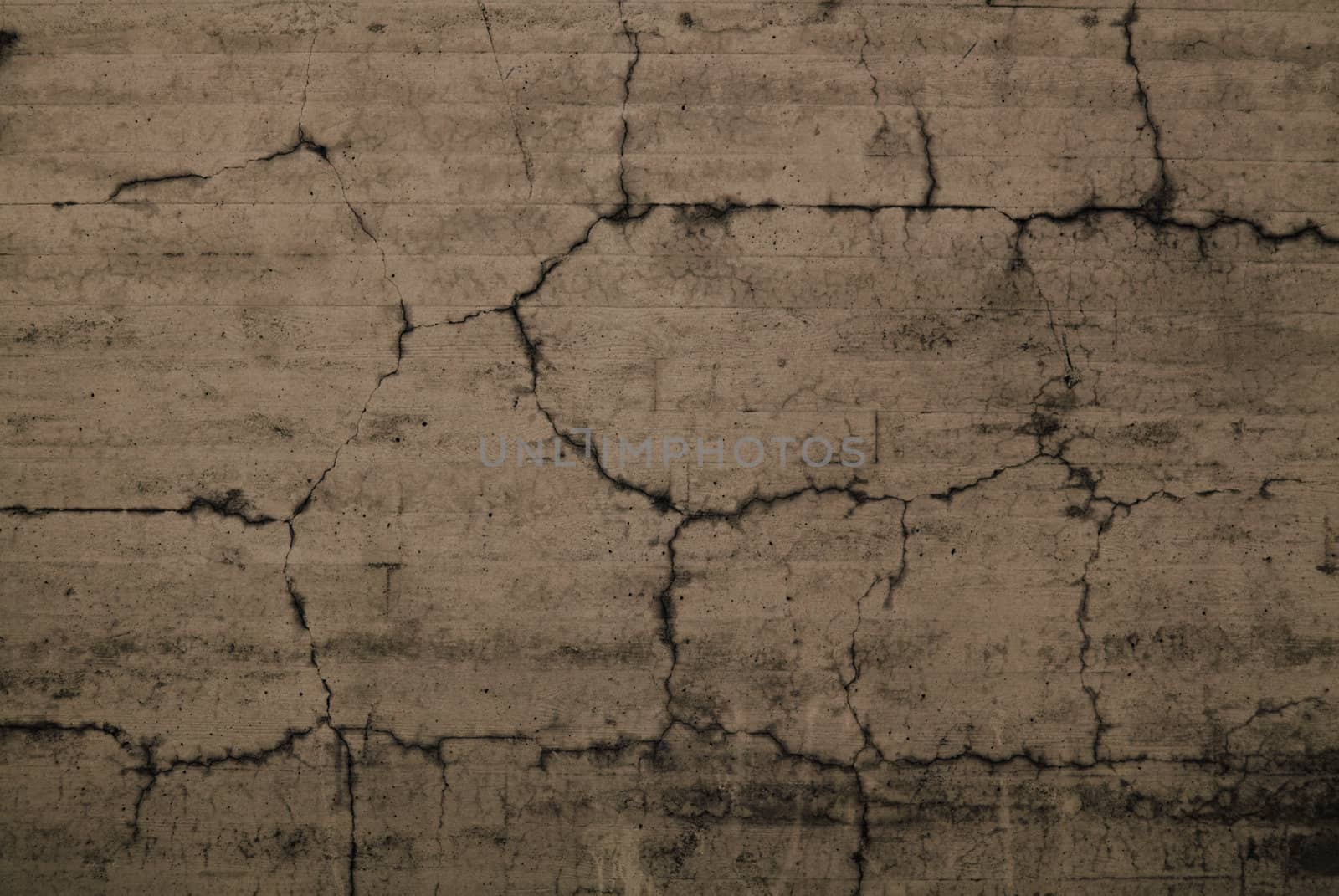 A cracked wall.