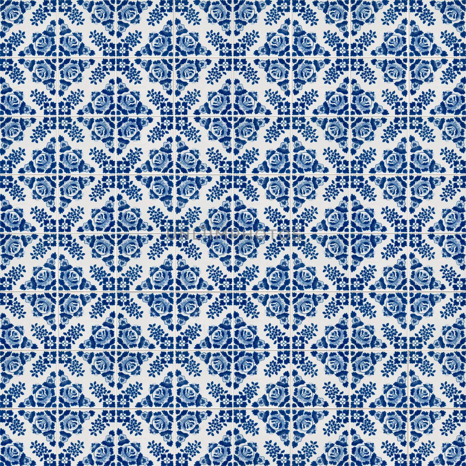 Seamless tile pattern of ancient ceramic tiles.