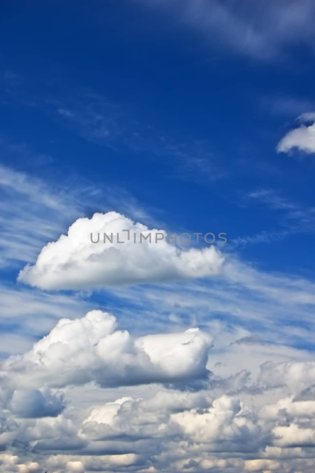 Cloudy summer sky