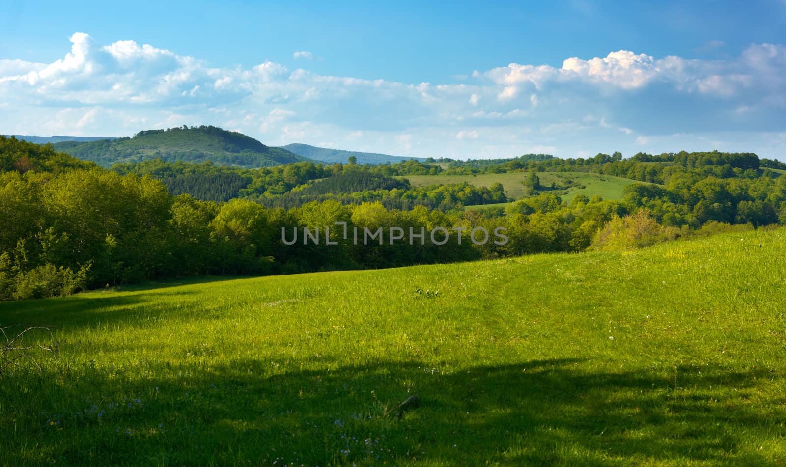 Spring landscape from Eastern Stara planina mountain, Bulgaria