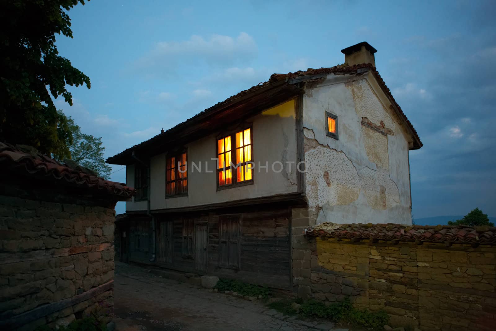 Old house in night