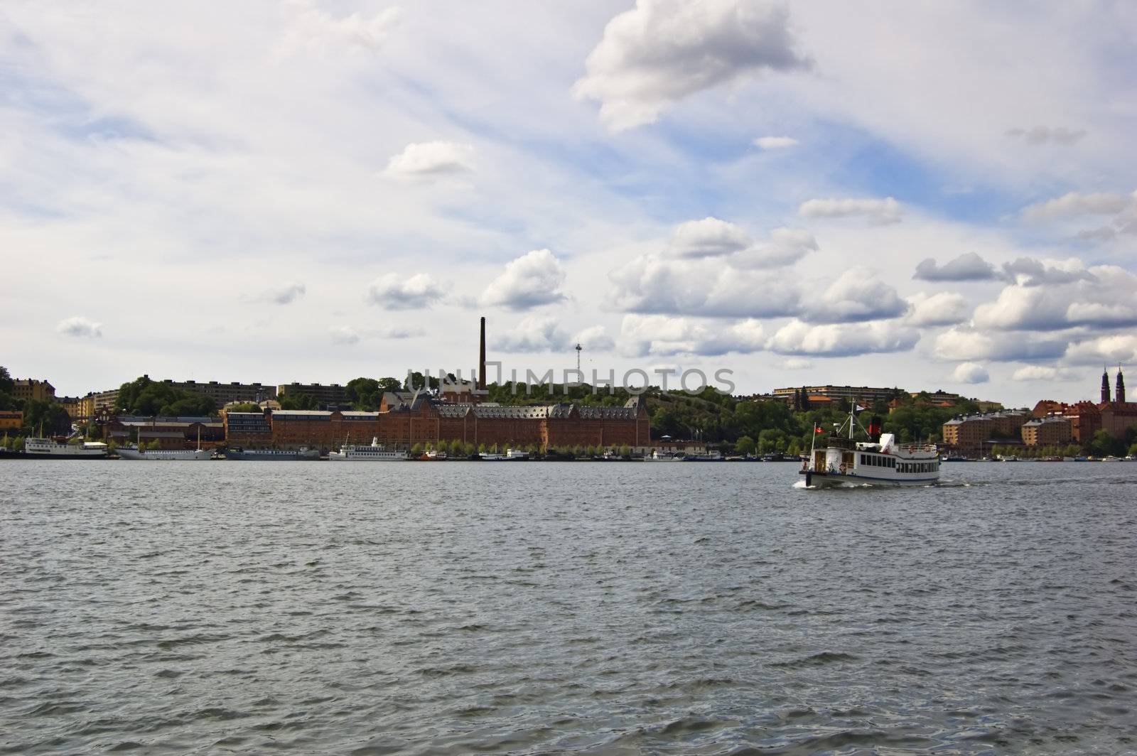 Old-days ship in Stockholm