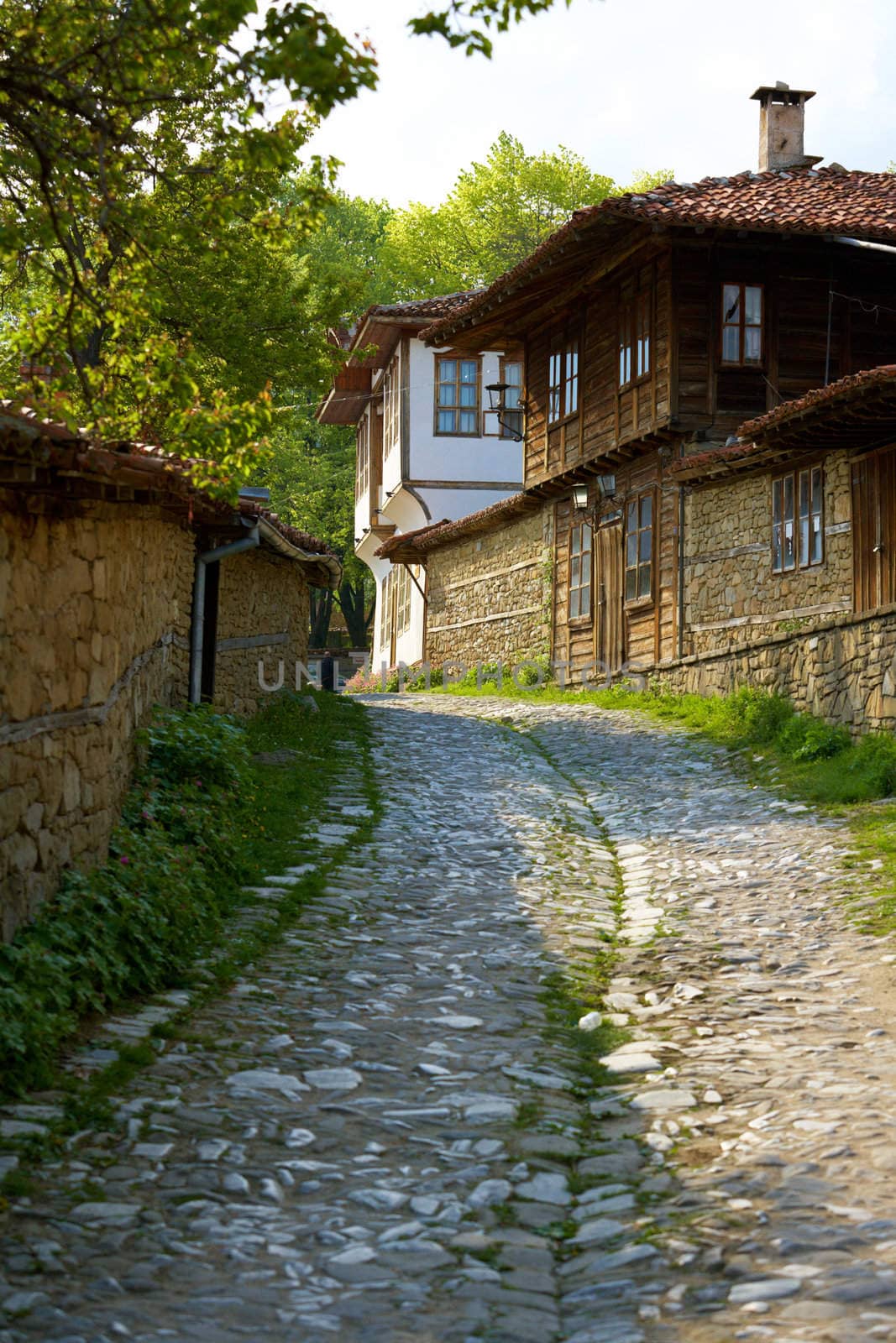 Street in Jeravna village, Bulgaria