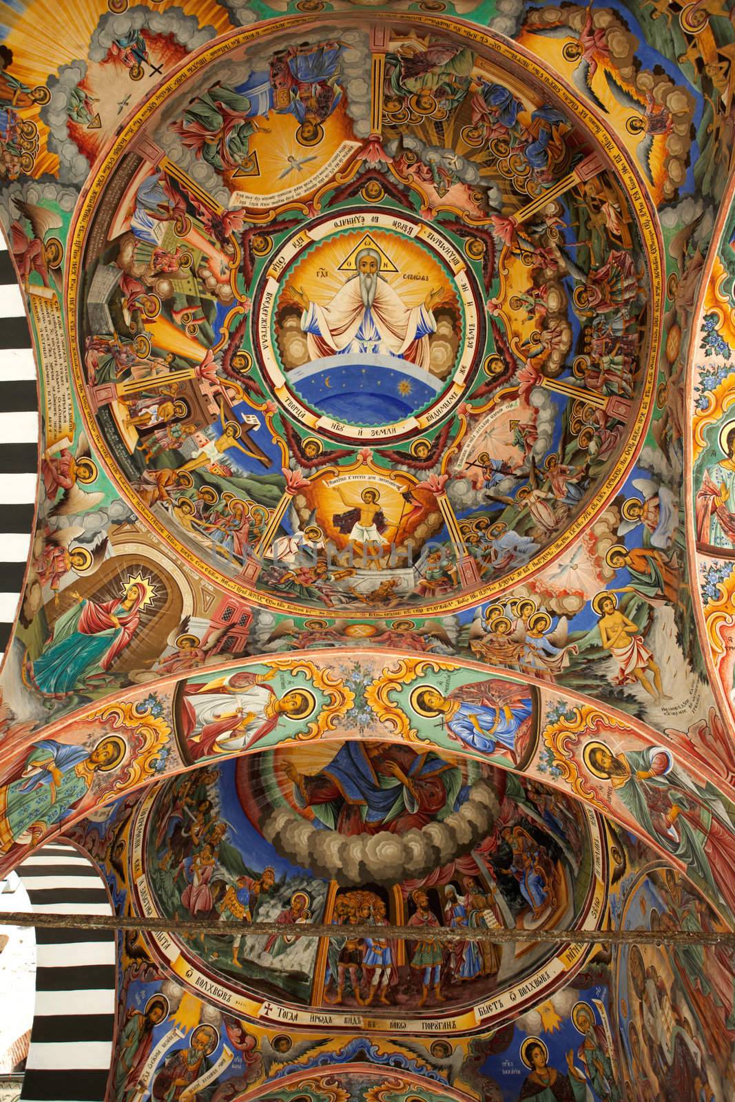 Paintings in Rilski monastery