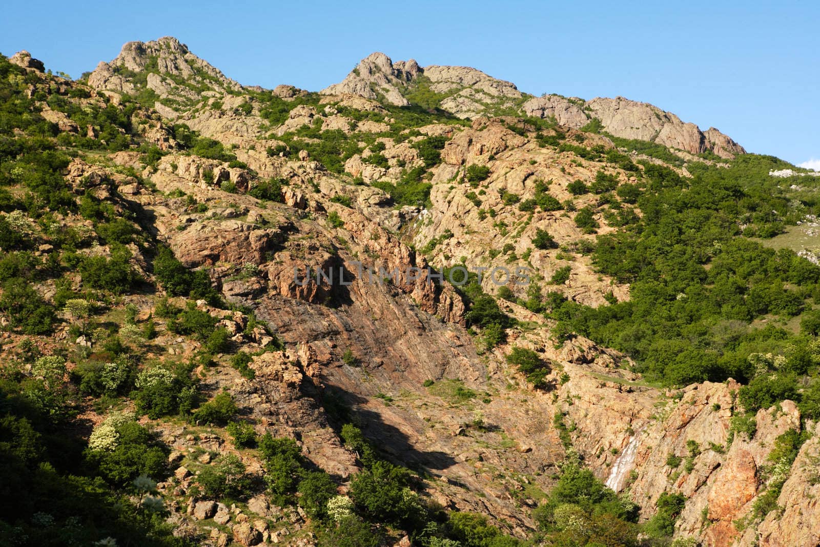 Rocks in the Karandila mountain, a part of the Sinite Kamani nature park, Bulgaria