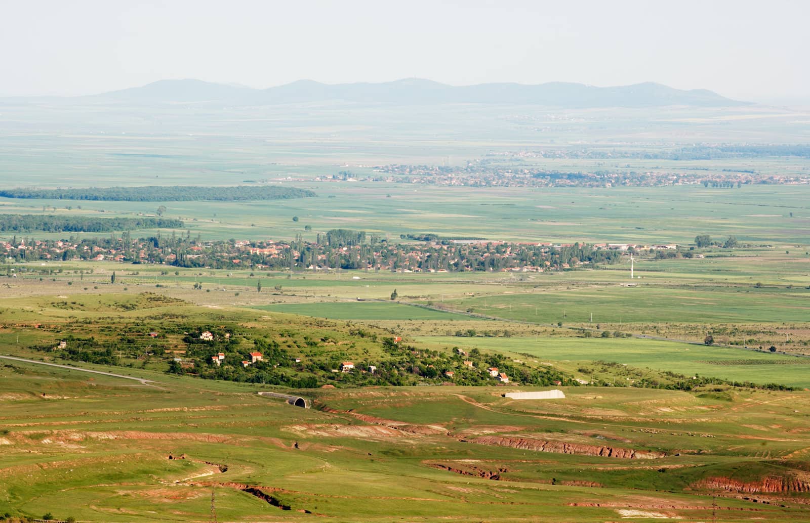 View from Bulgaria, the land near the town of Sliven