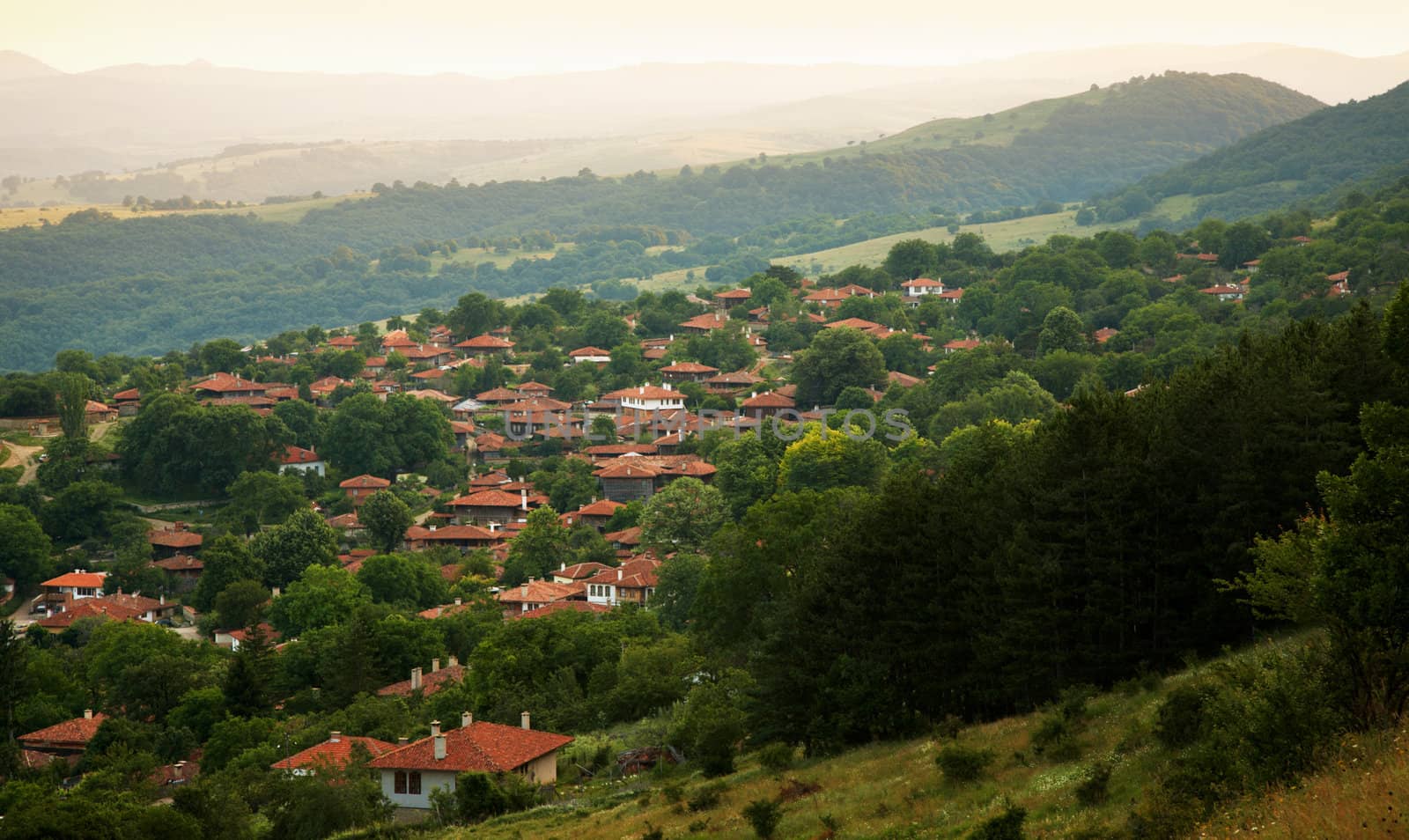 Main vie of Jeravna, Bulgaria by ecobo