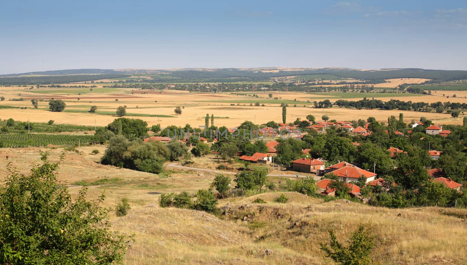 Landscape from the countryside of Eastern Bulgaria