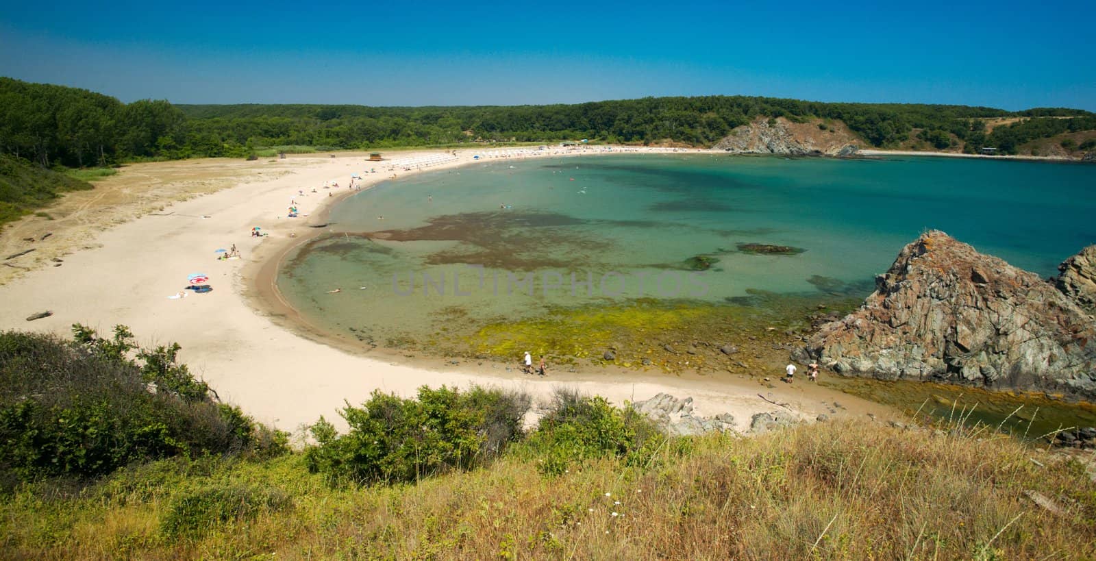 The bay of the Silistar beach, near Ahtopol, Bulgaria