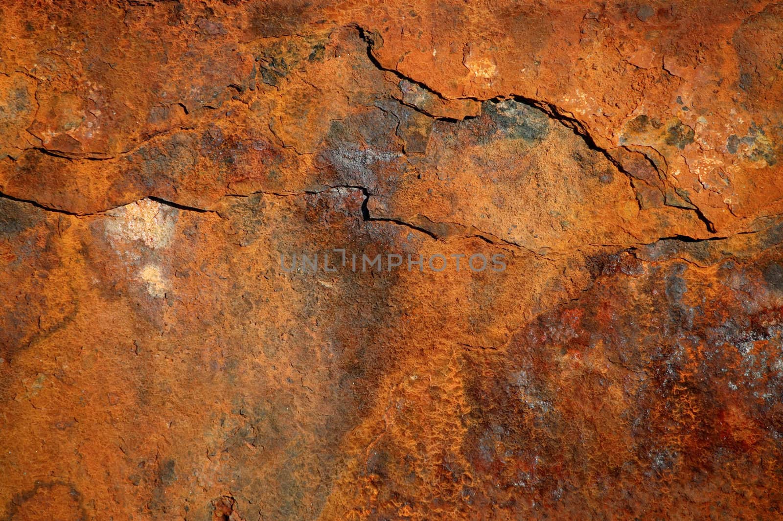 Rust-colored background, rusty steel