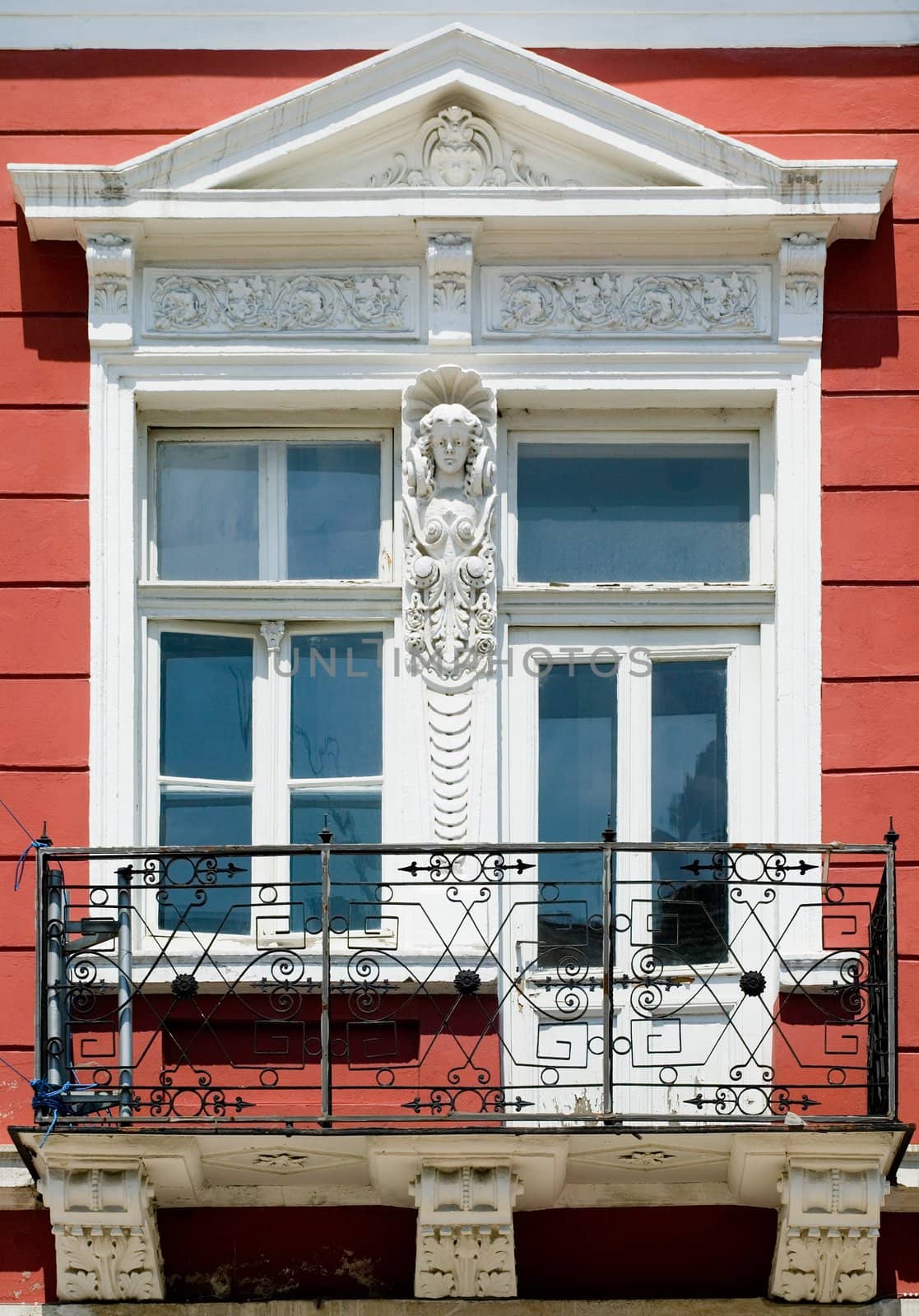 Architecture element from a building in Rousse, Bulgaria