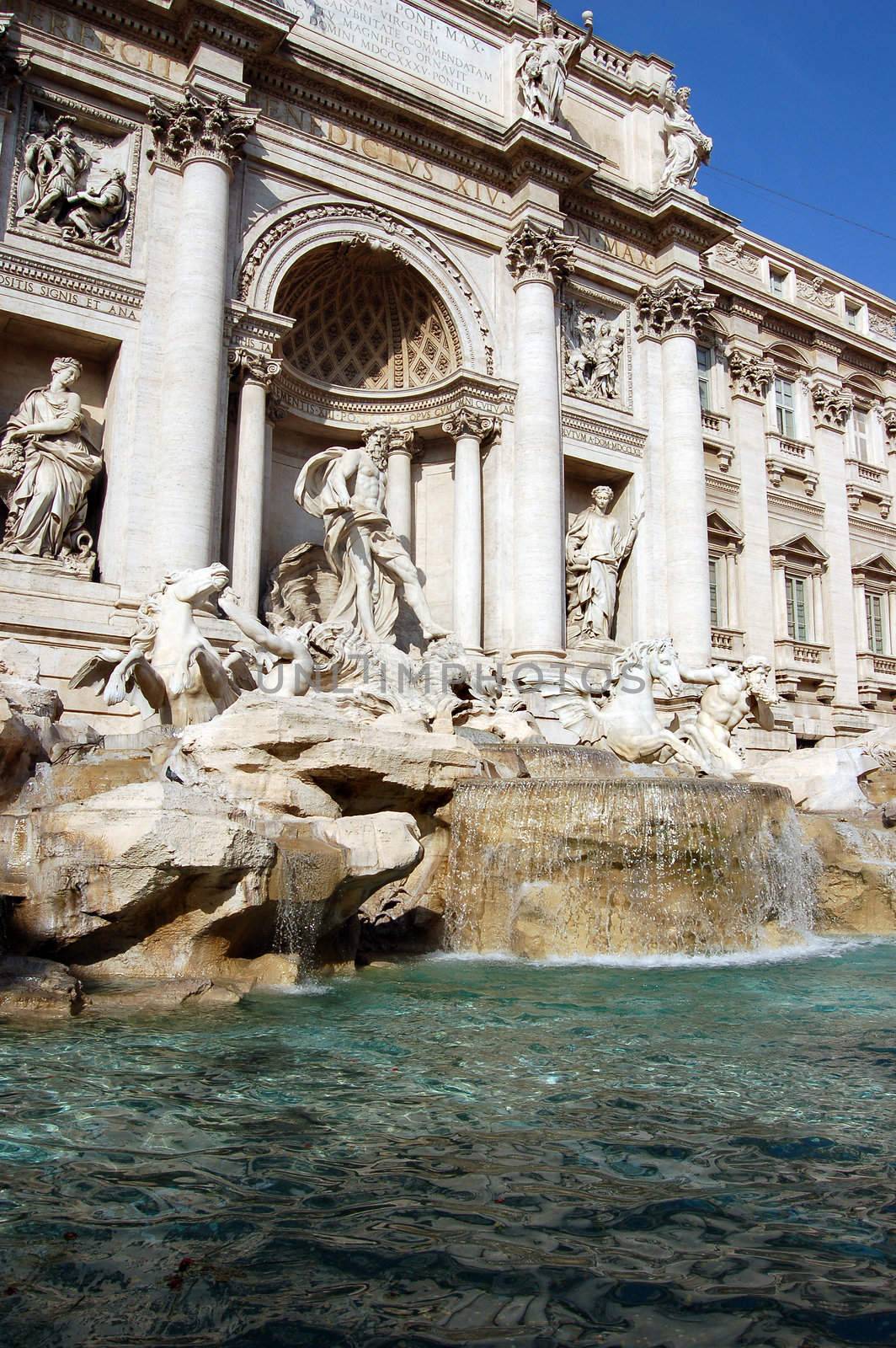 Trevi fountain - Fontana di Trevi. Rome beautiful places, Best of Italy.