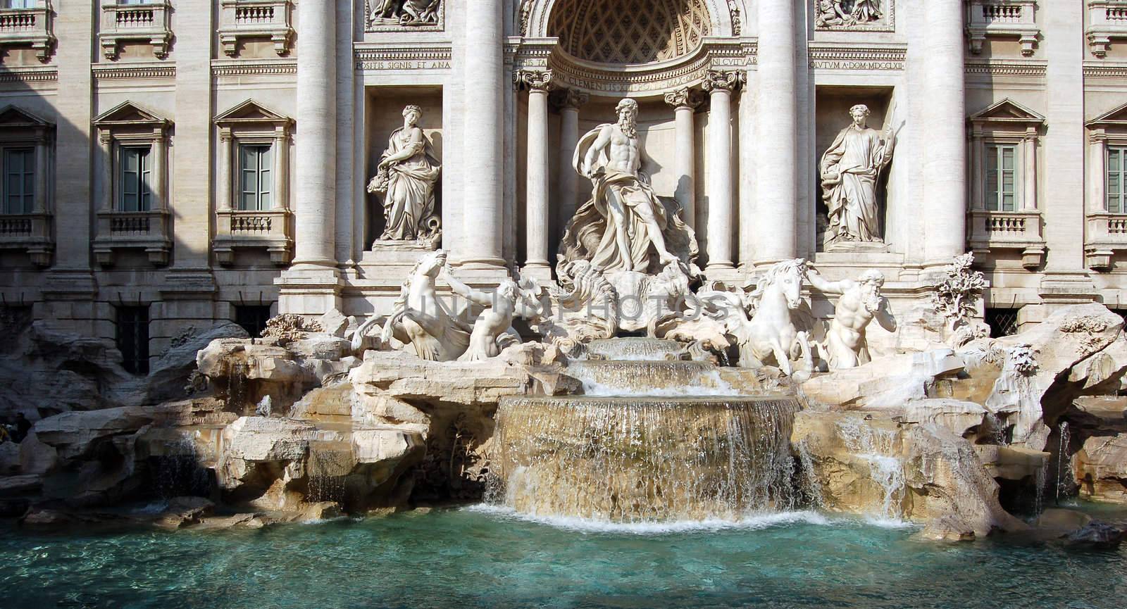 Trevi fountain - Fontana di Trevi. Rome beautiful places, Best of Italy.