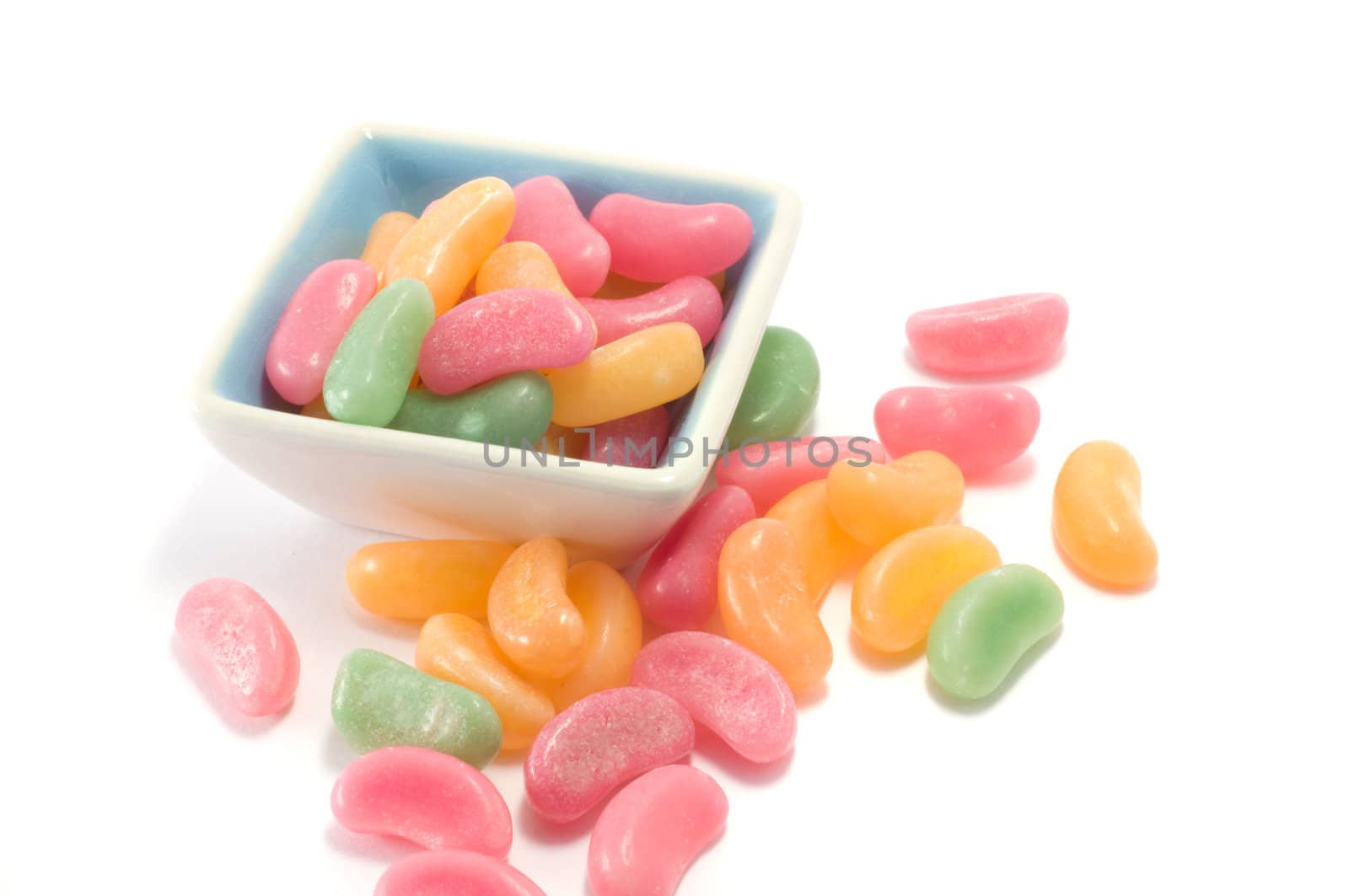 Close up shot of colorful candy
