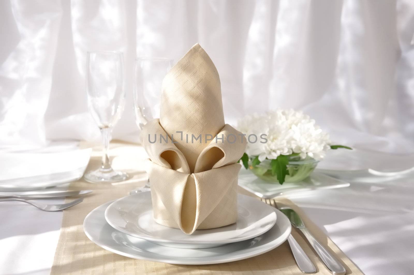 Napkin "hat with lapel" by Apolonia