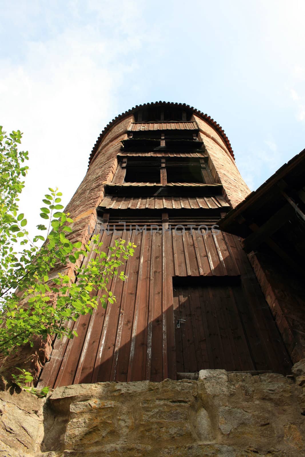 this image shows a old tower