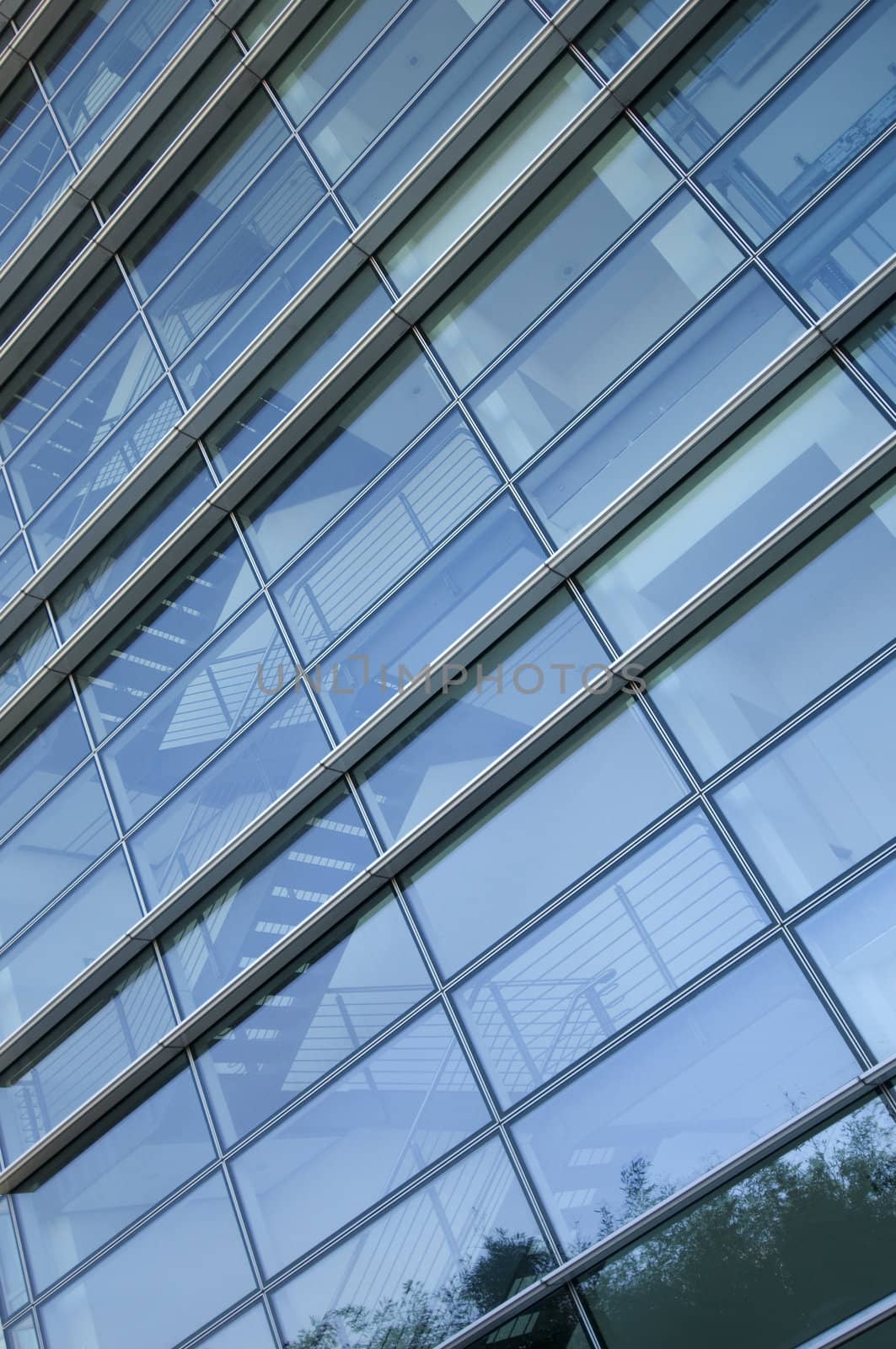 Modern glass building facade - Abstract background.