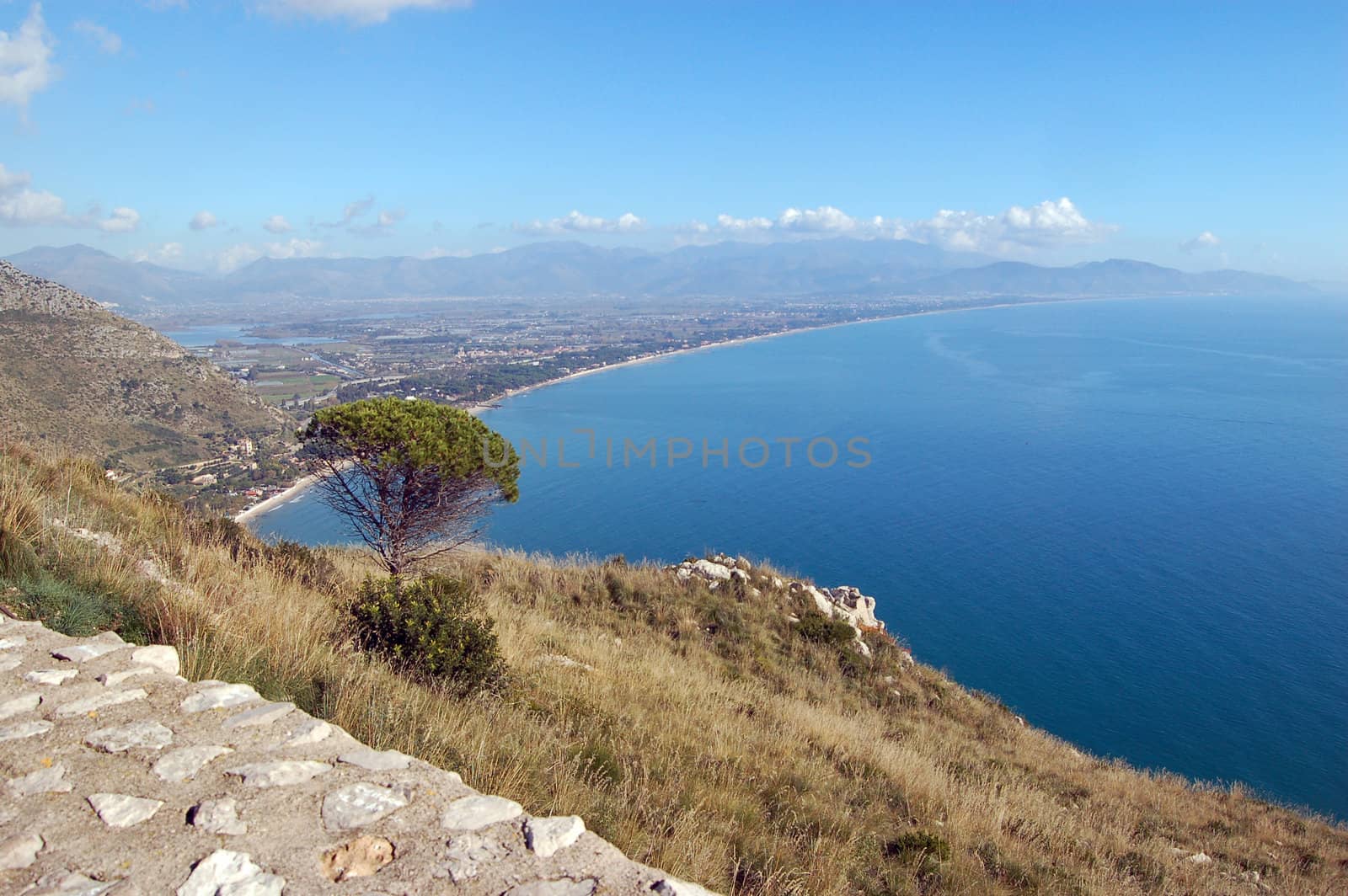 View of coastline - Mediterranean sea - Italy