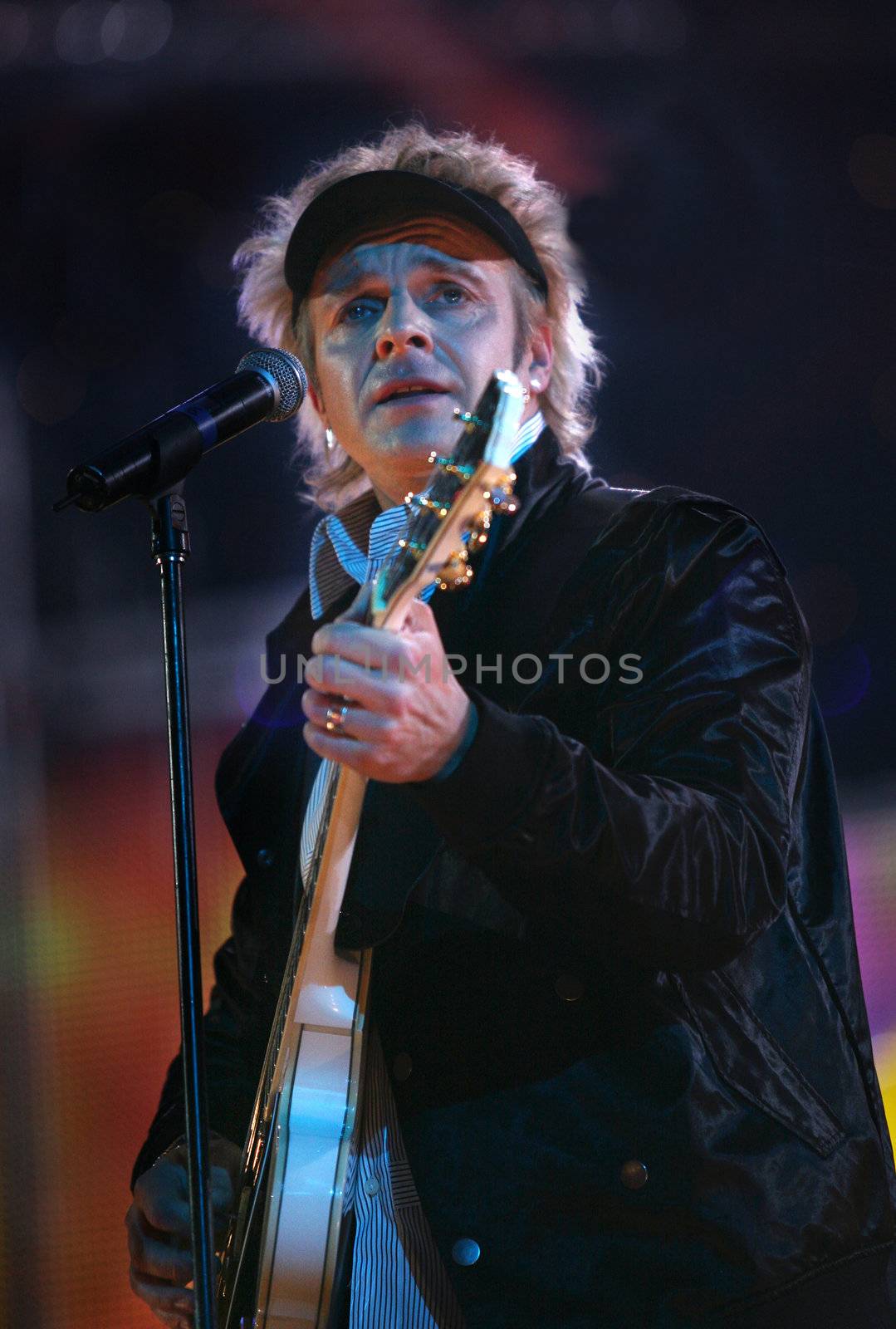 RUSSIA - 16 JANUARY: Concert in a hall "Olympic" group "Secret Service". On photo Mikale Erlandsson 16 january in Moscow, Russia