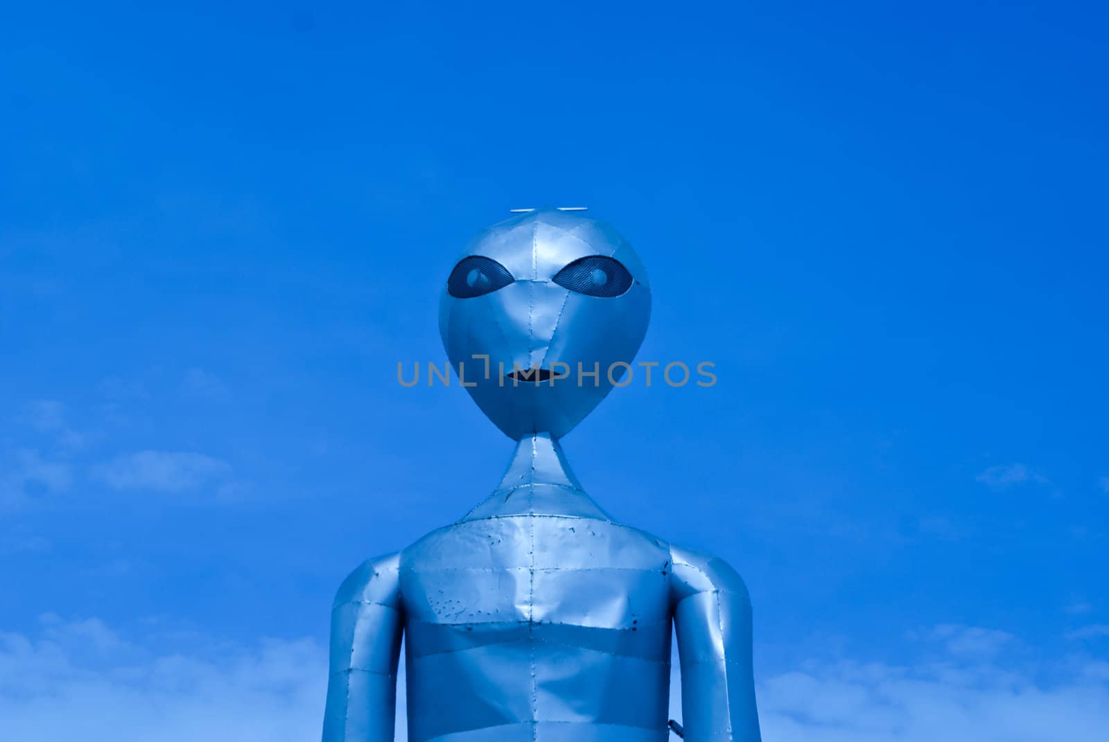 Alien figure in Nevadan desert