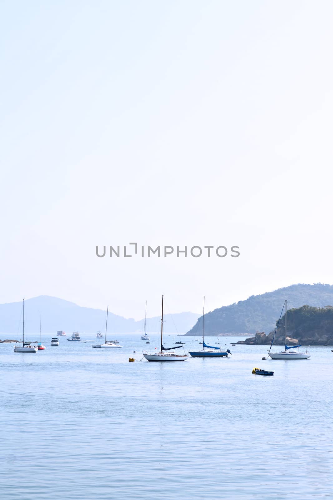 yacht in bay