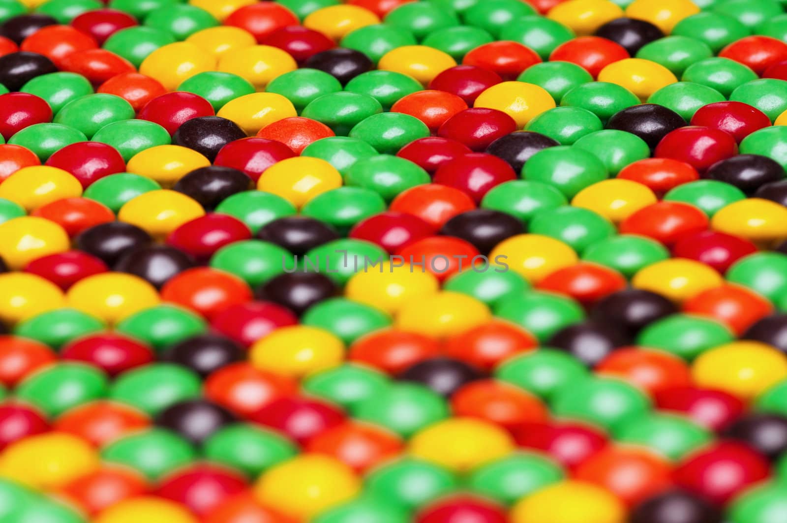 Background of colorful candies coated chocolate sweets