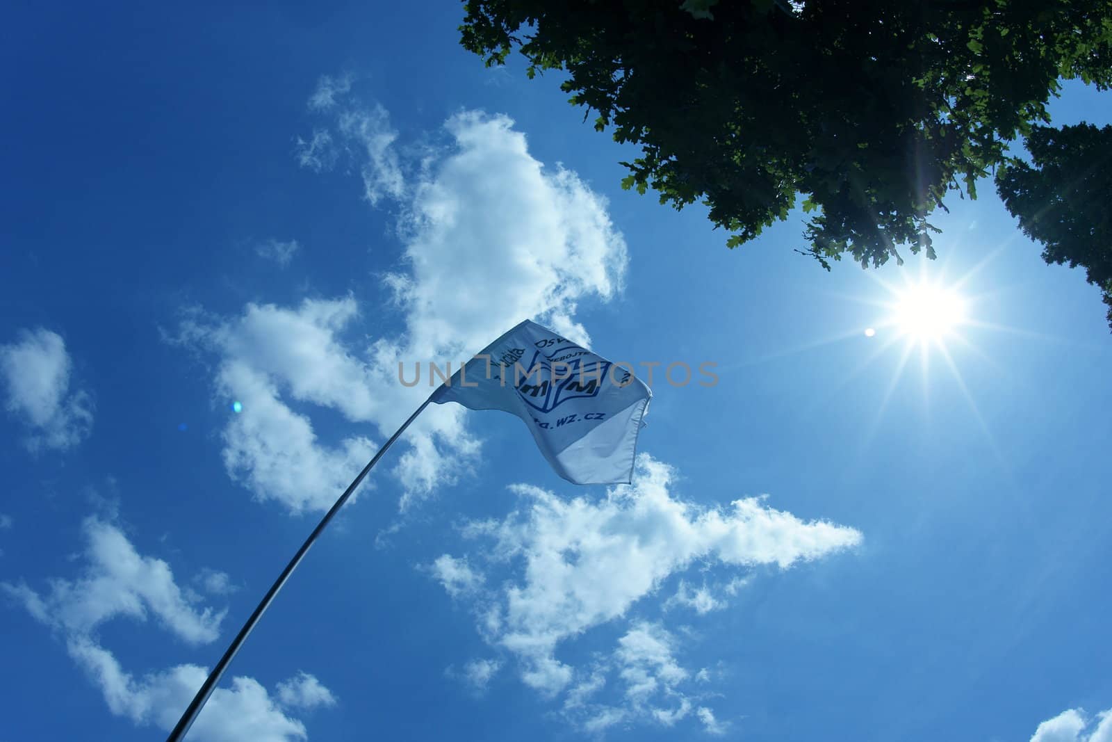 flag in mast of "crusade the liberation of man"