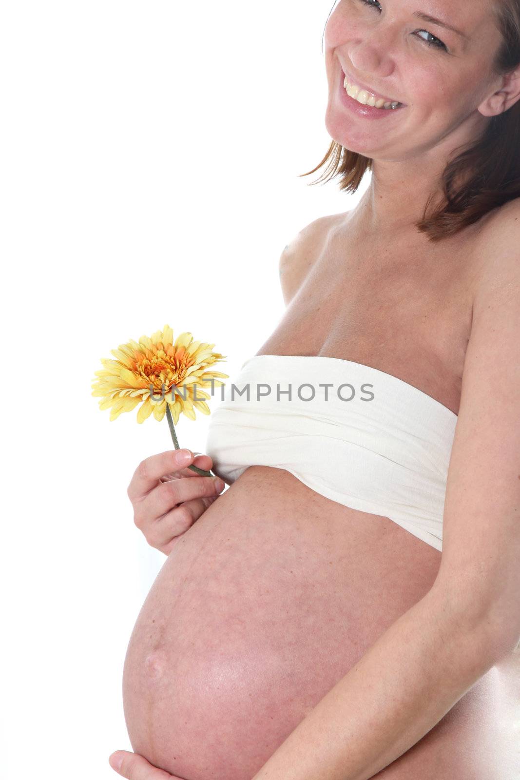 Happy, pregnant woman  by Farina6000