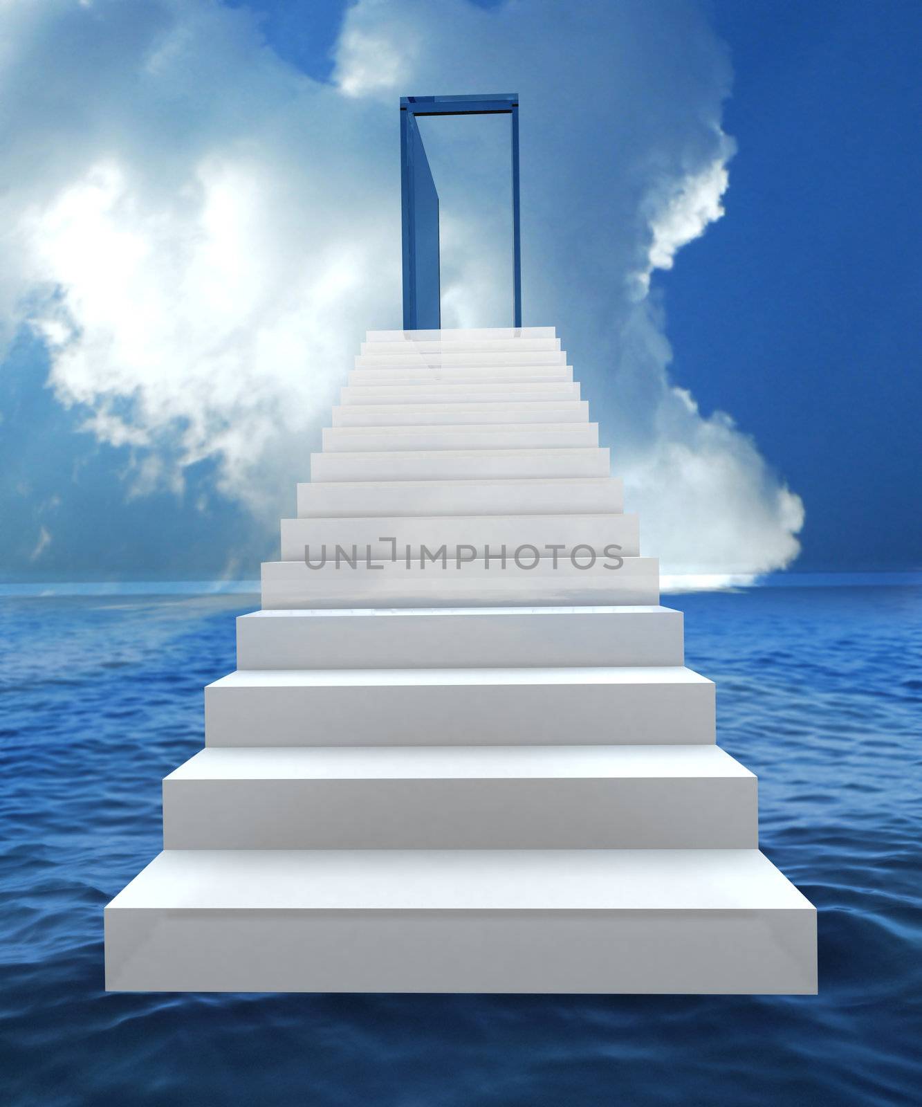 Risk and success business staircase by cienpies