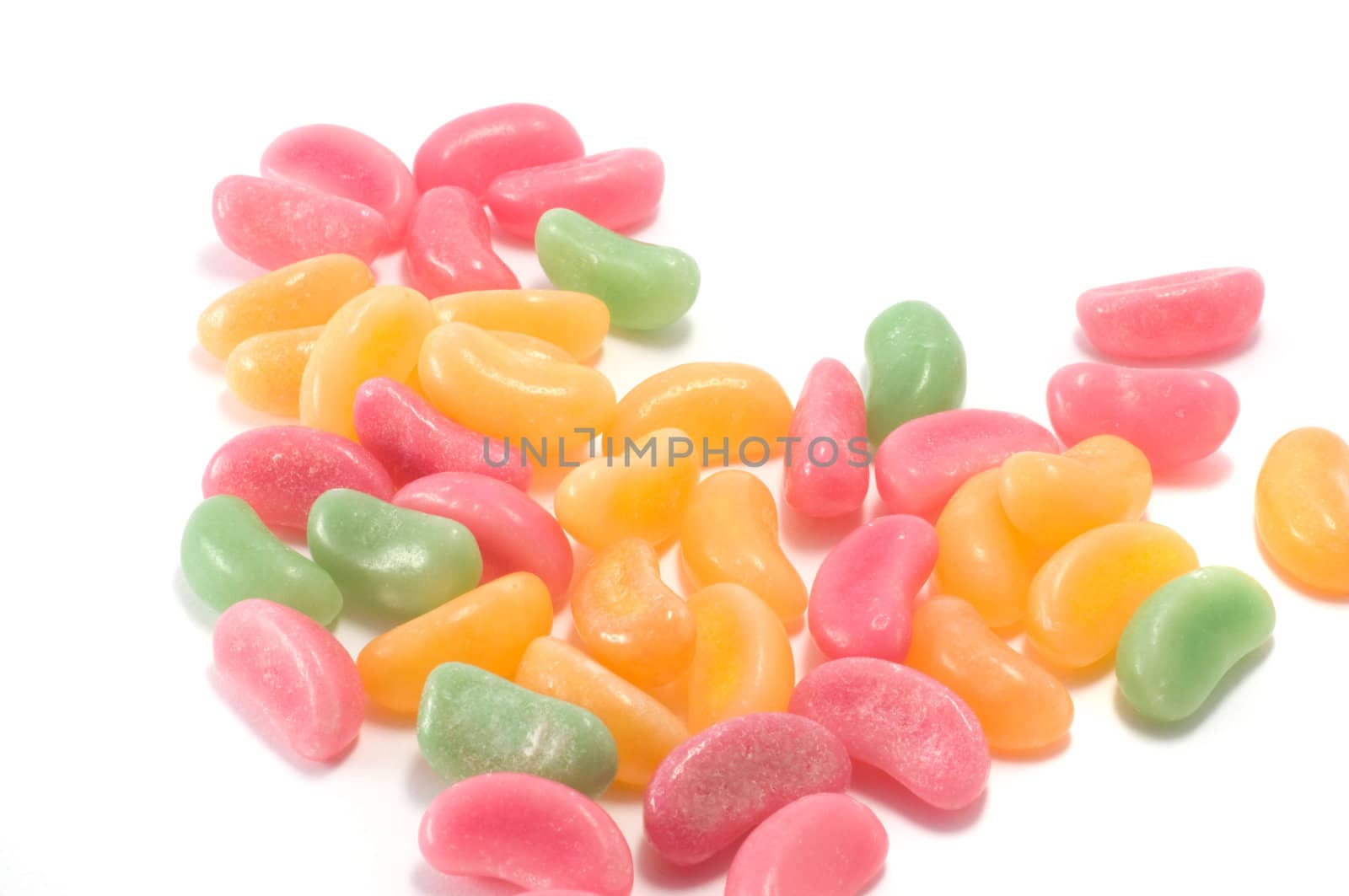 Close up shot of colorful candy