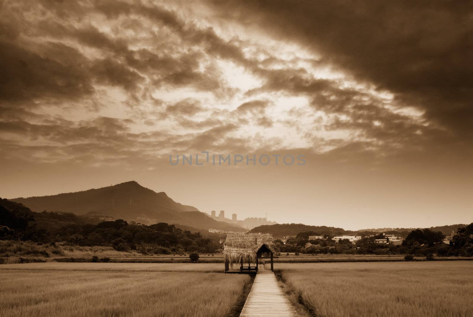 clouds over farm by elwynn