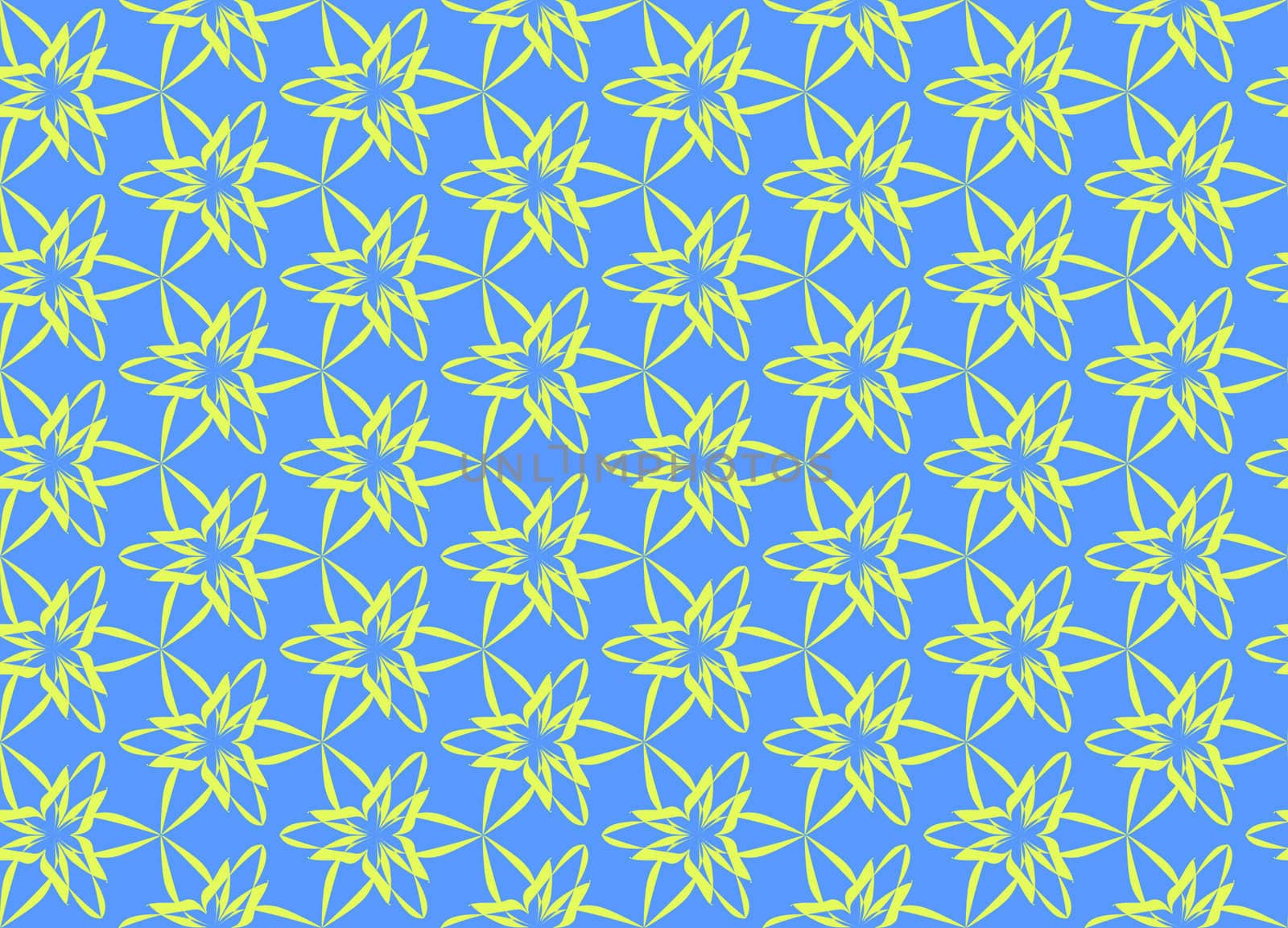 Wallpaper pattern on the blue background