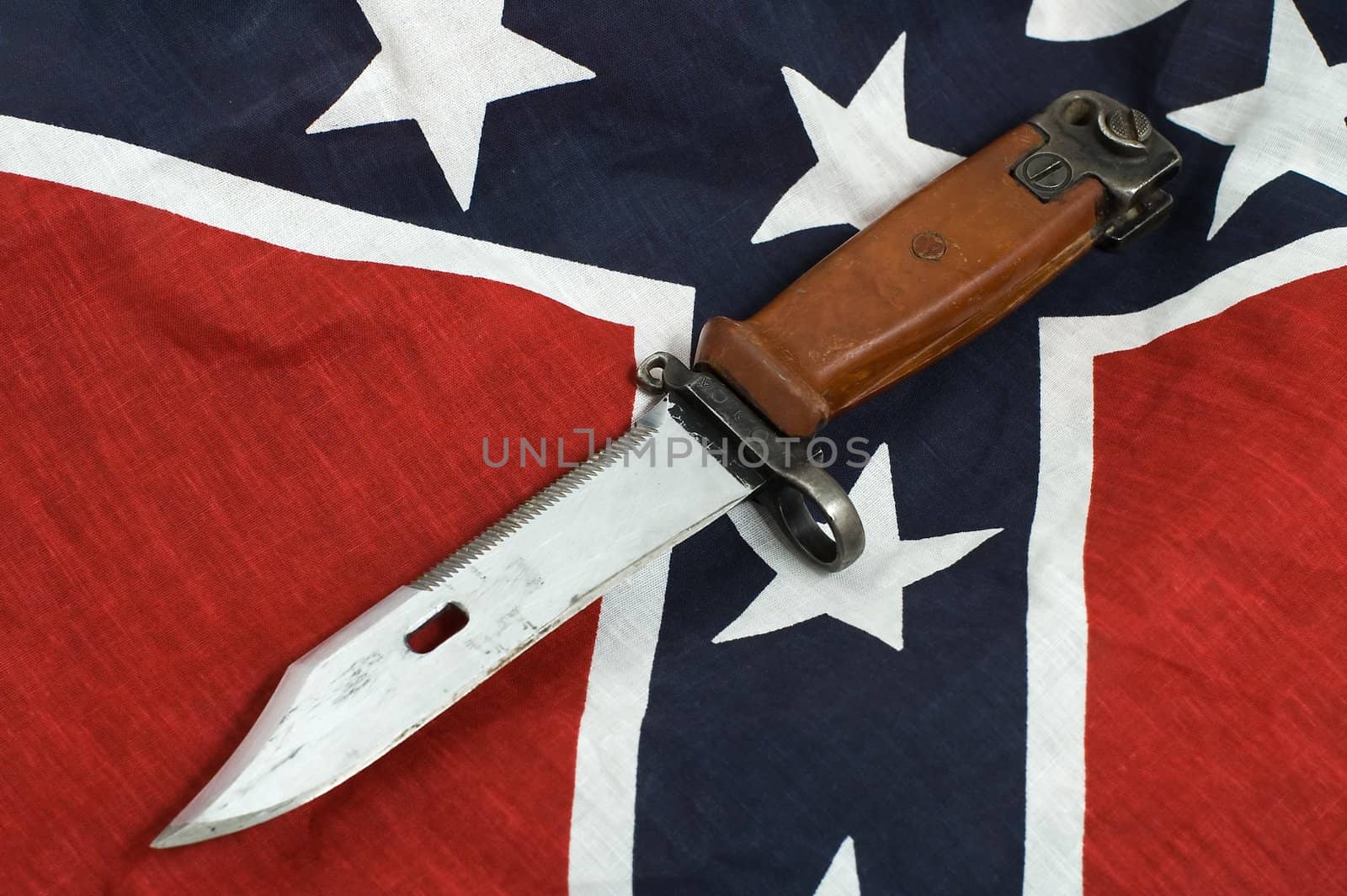army knife on Flag of the Confederate States of America 