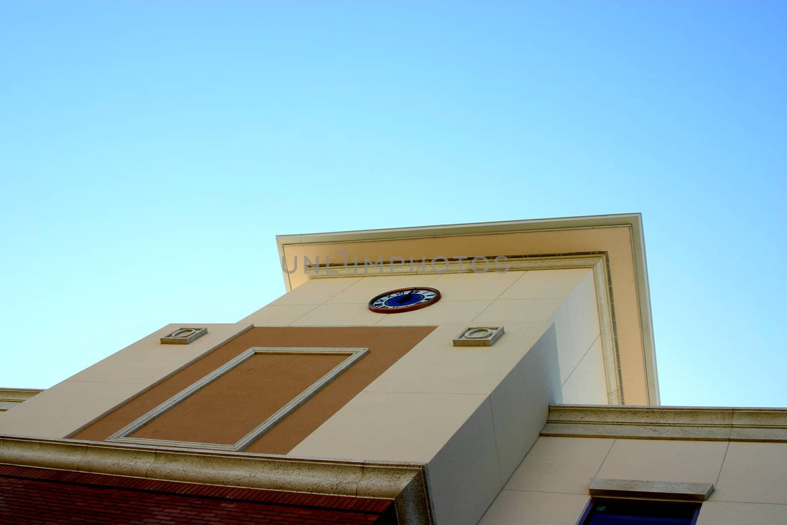 Its noon somewhere, it might as well be here. This is the downtown Safety Harbor, Florida clock showing 12 o’clock looking up at the bright blue sky.