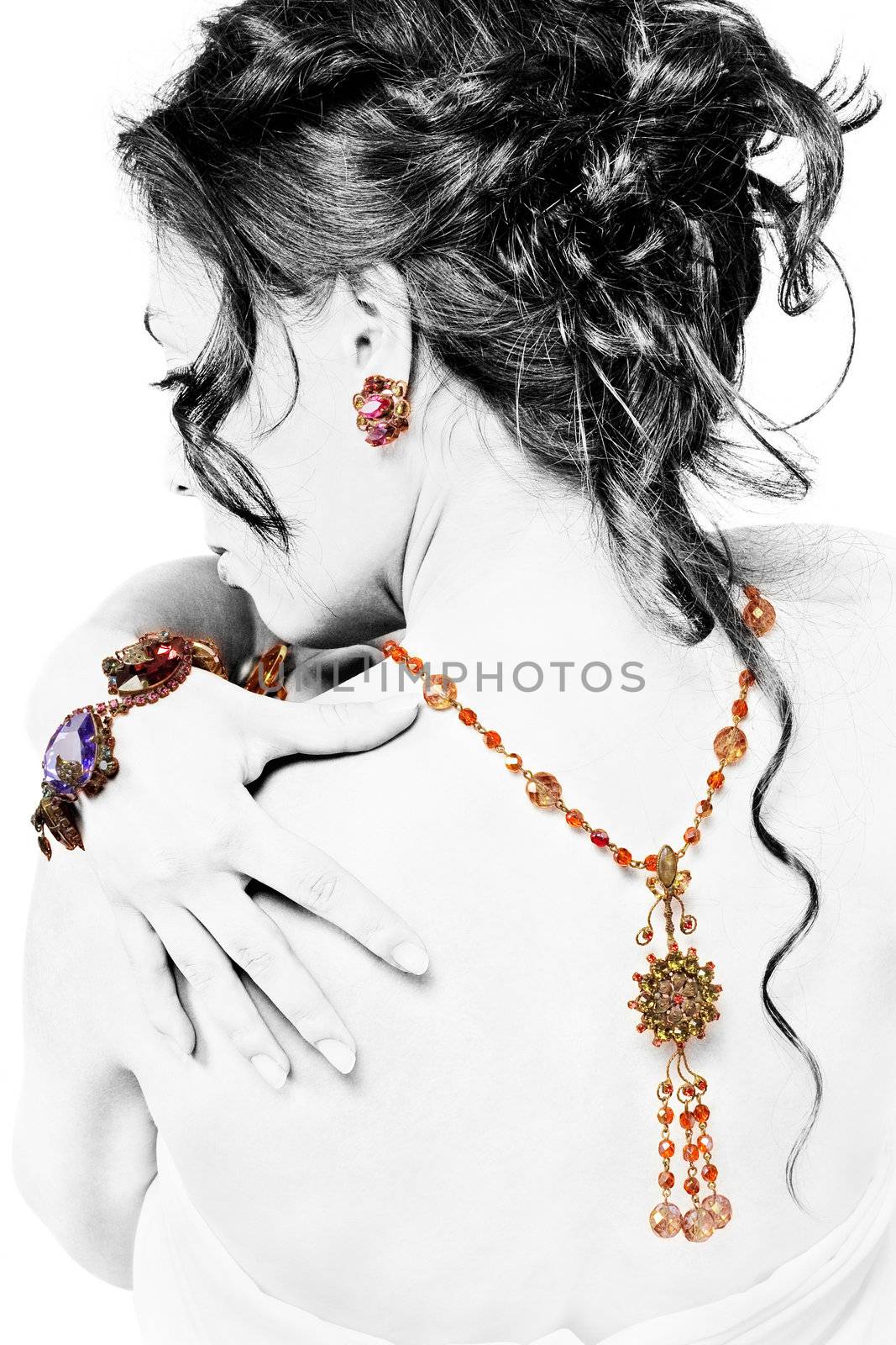 Posing model with jewellery by igor_stramyk