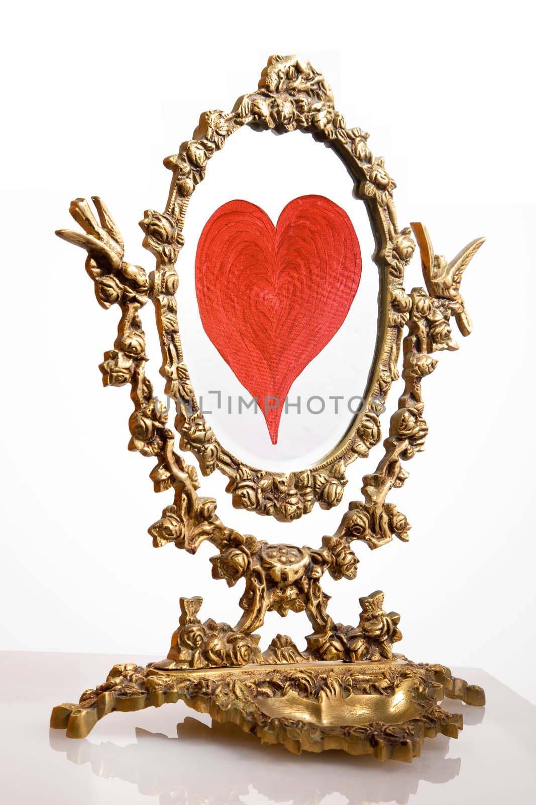 Composition of an ancient mirror accomplished in study