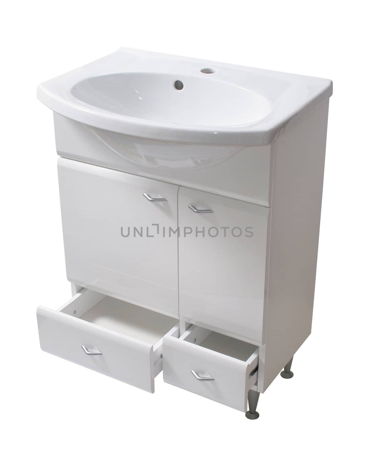 Basin and cabinet. File includes clipping path by igor_stramyk