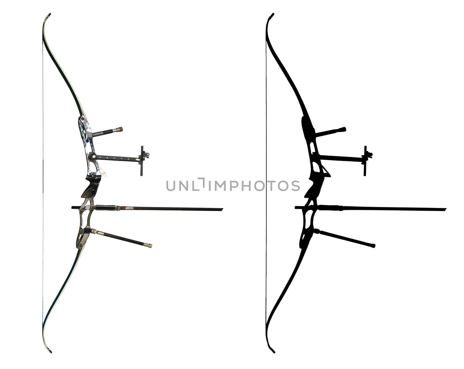 Sport bow isolated on white by igor_stramyk